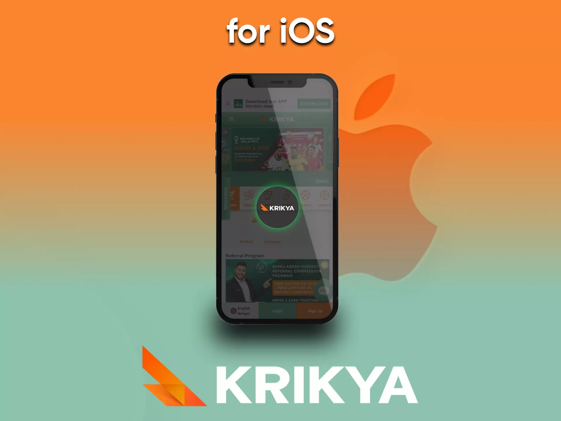 On iOS platforms, you can also play at Krikya Casino.