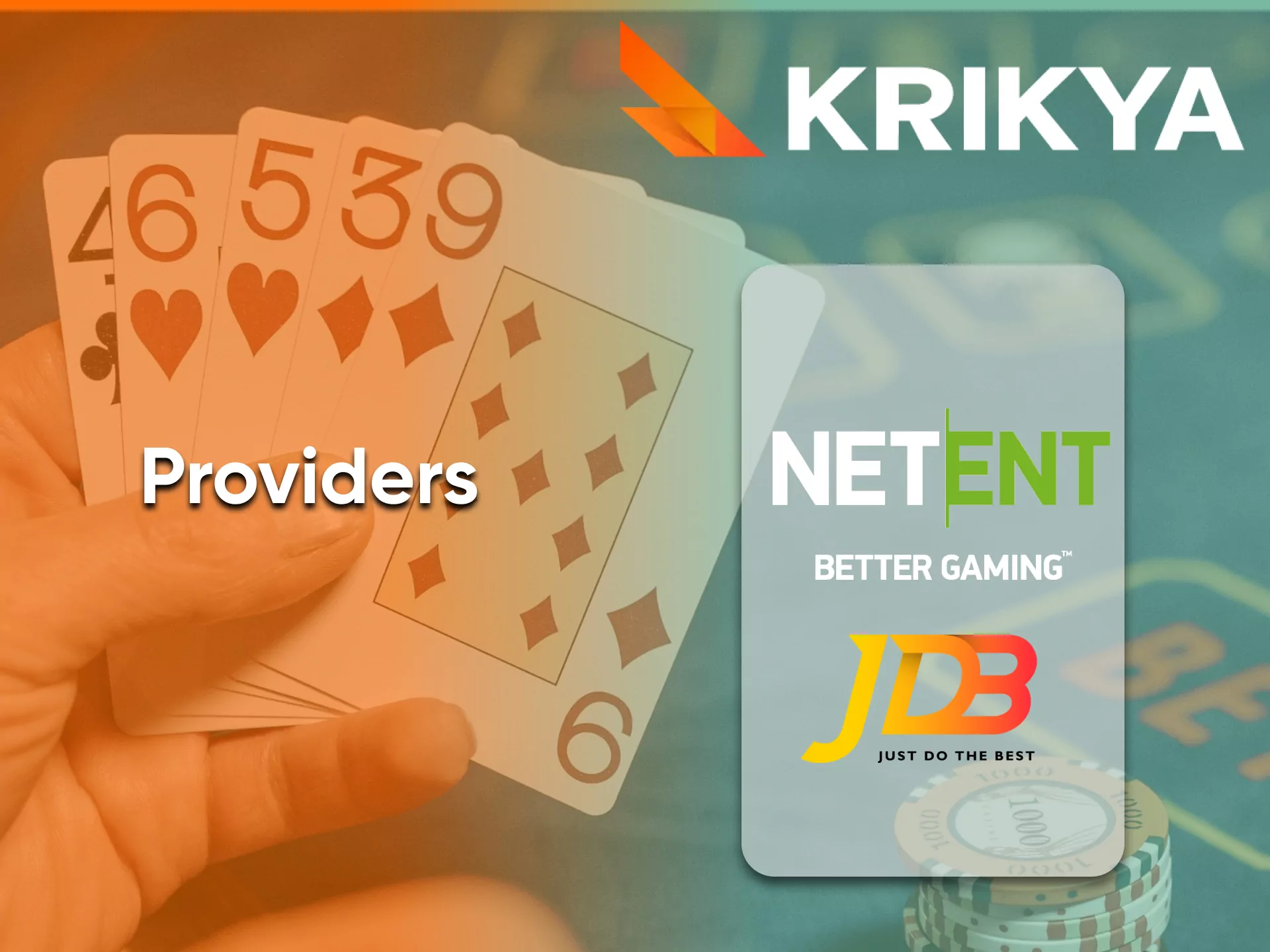 Choose a convenient casino game provider at Krikya.