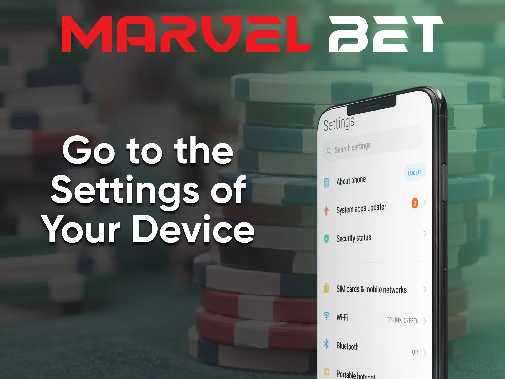 Open access to the application to download, and play in a casino from Marvelbet.