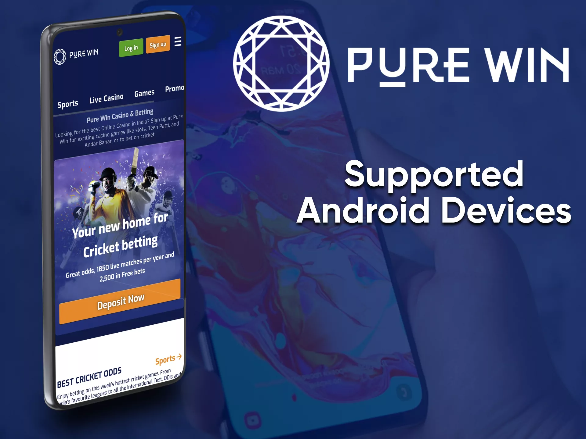 Play at Pure Win Casino on your device.