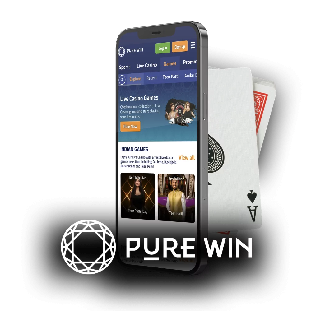 Learn how to use the Pure Win app for playing casino games.