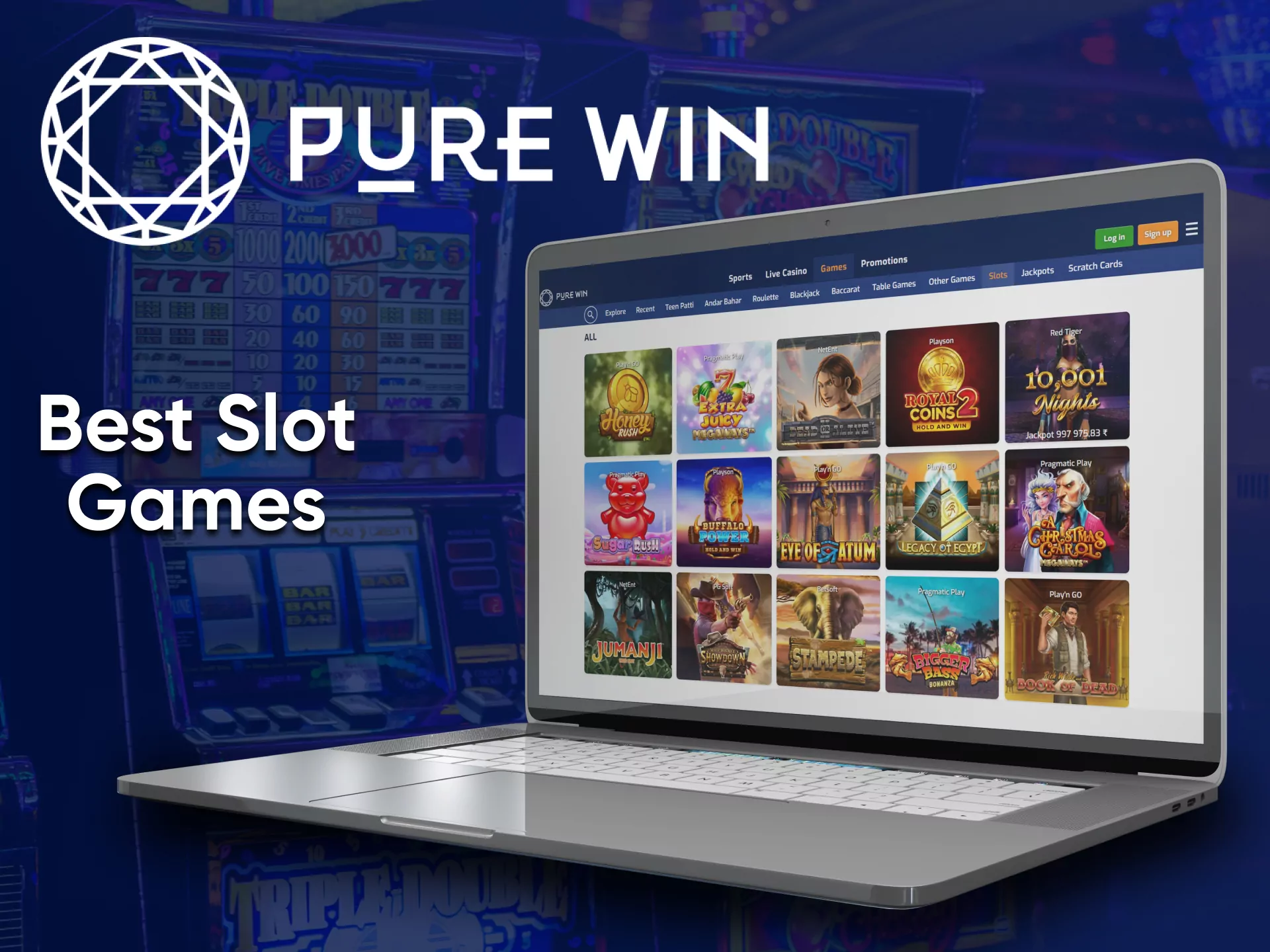 Play Slots in the section from Pure Win.