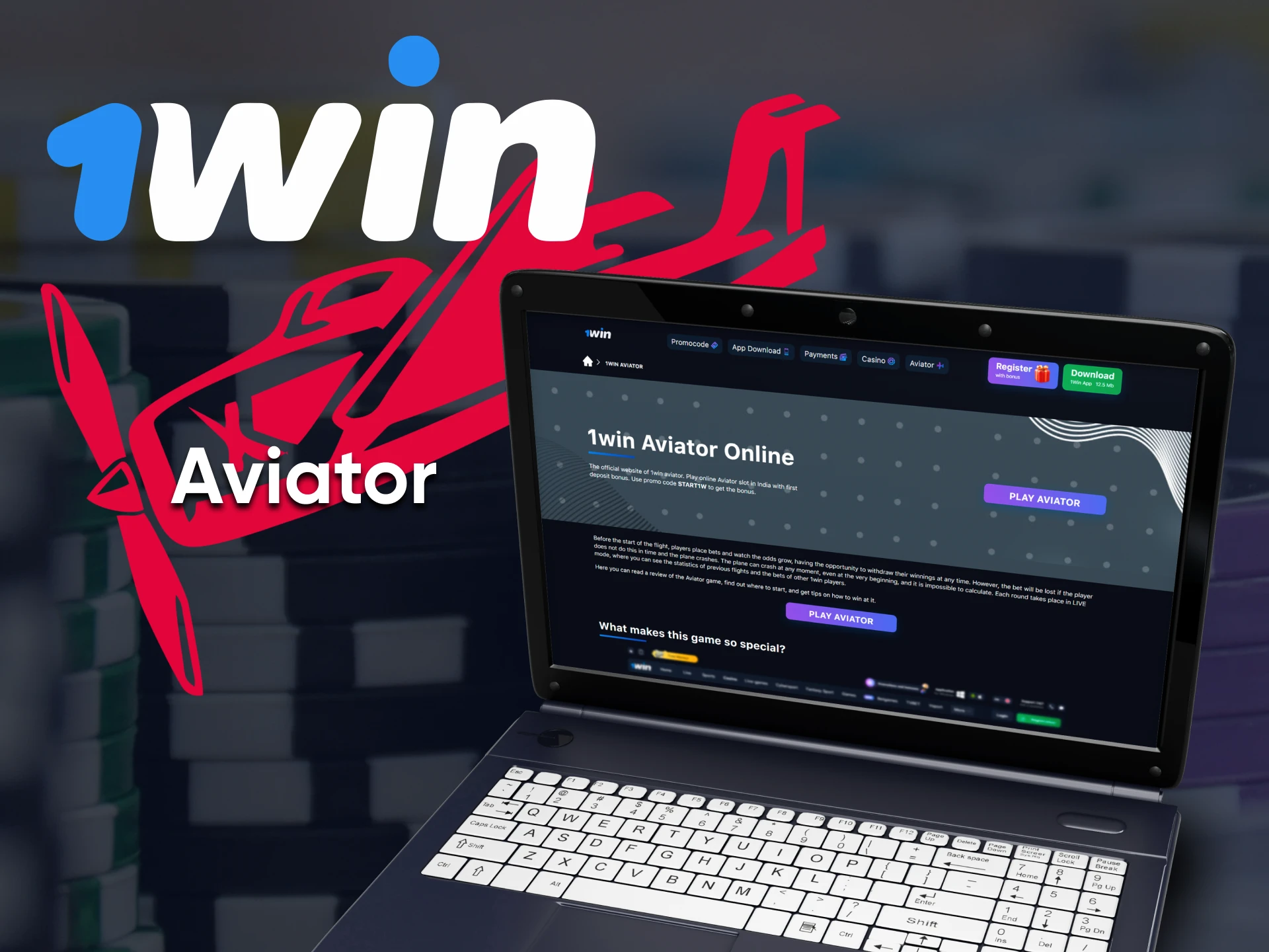 For games on 1win you can choose the Aviator game.