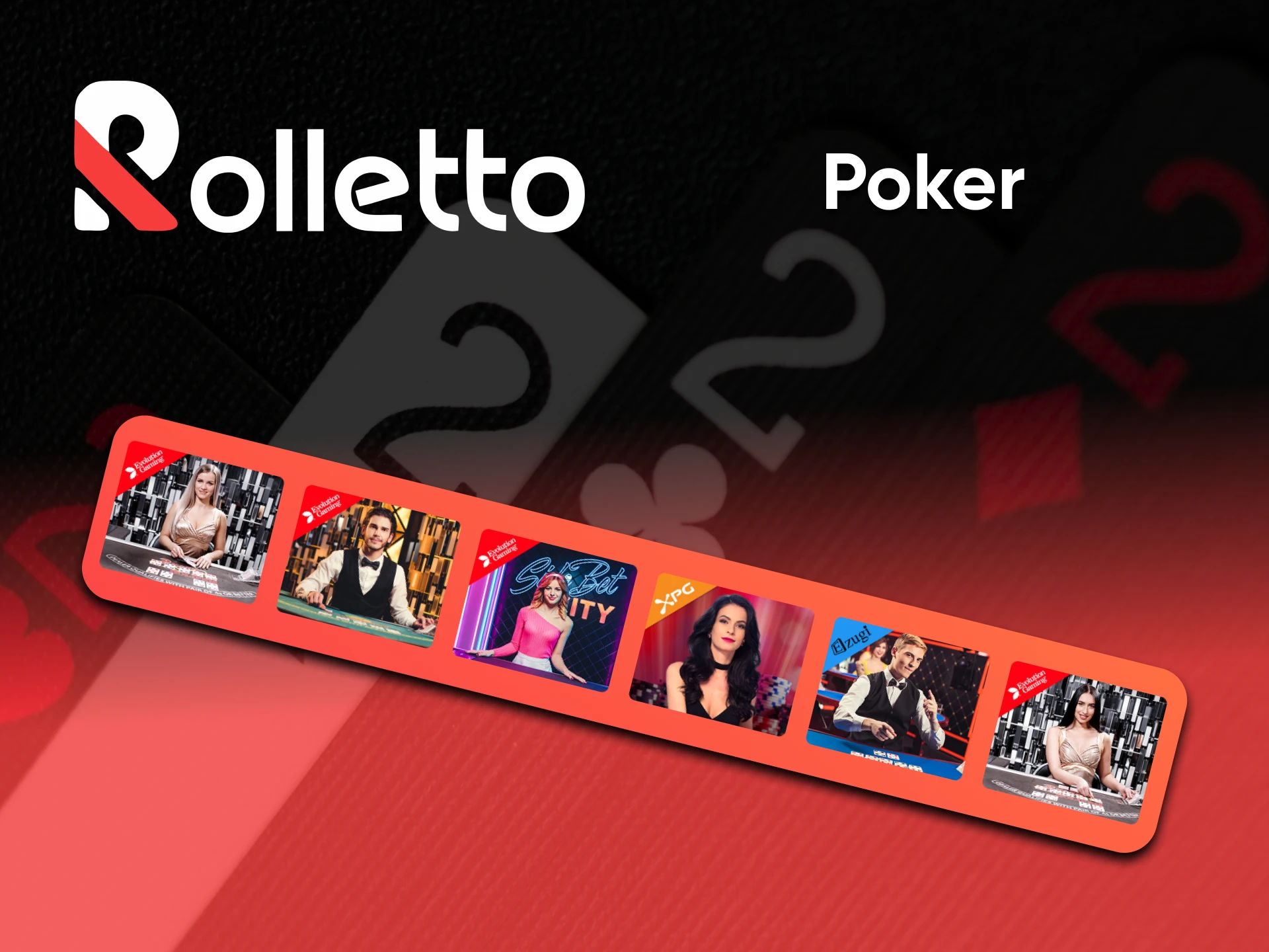 To play Poker, go to the special section of the Rolletto website.