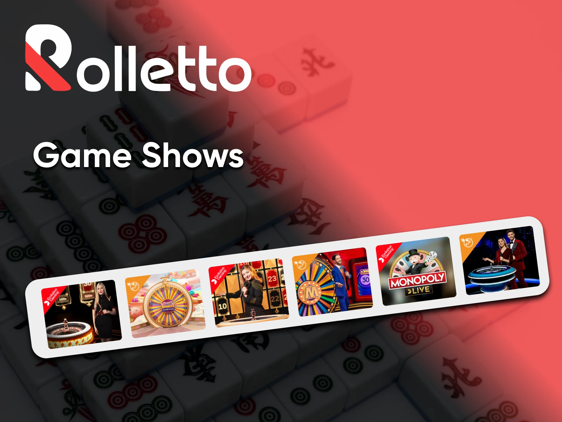 To play Game Show, go to the special section of the Rolletto website.