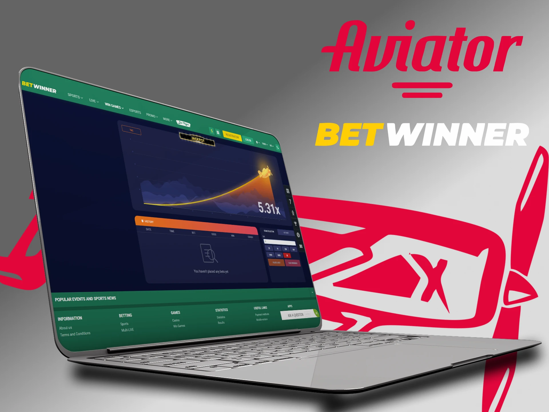 You can play the Aviator game on the Betwinner website.