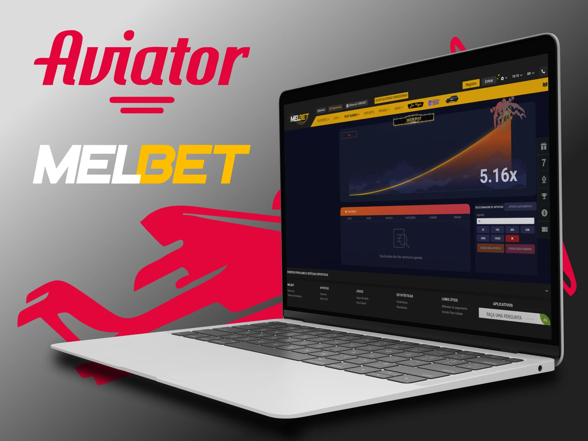 You can play the Aviator game on the Melbet website.