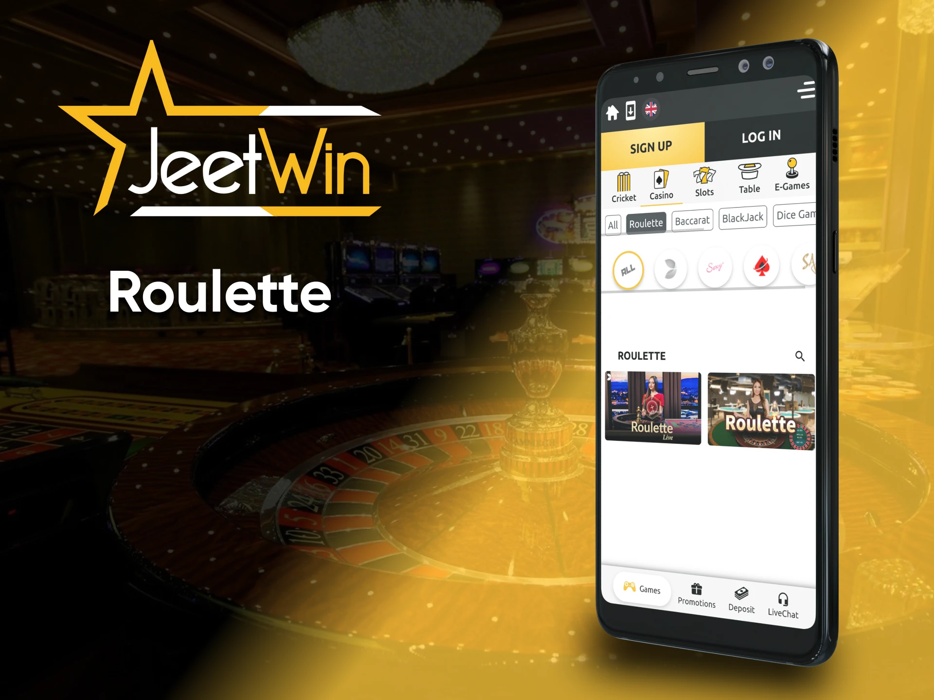 Roulette is a game that you can play on Jeetwin.