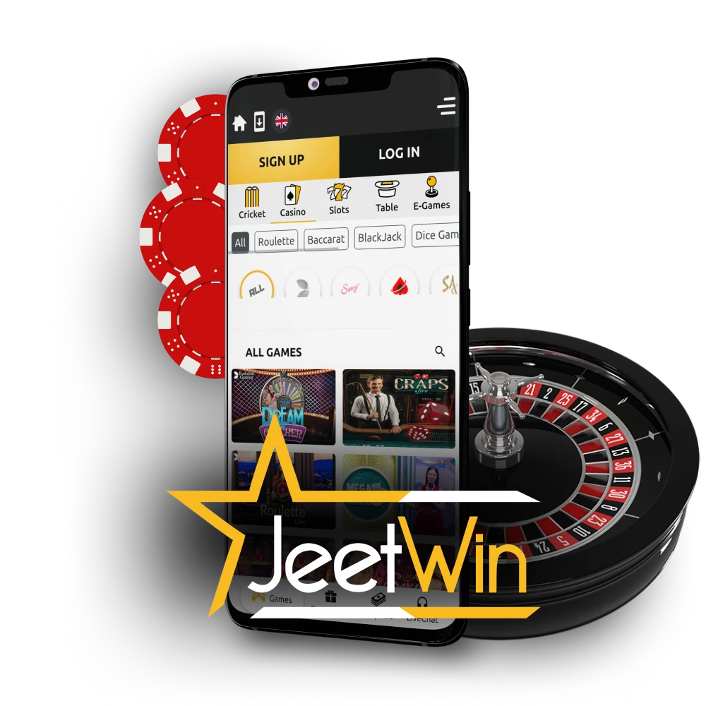Choose the Jeetwin casino app on your device.