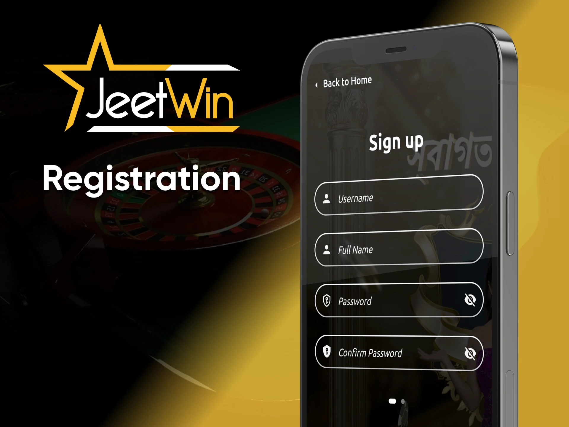 In order to fully play at Jeetwin Casino, you need to create an account.
