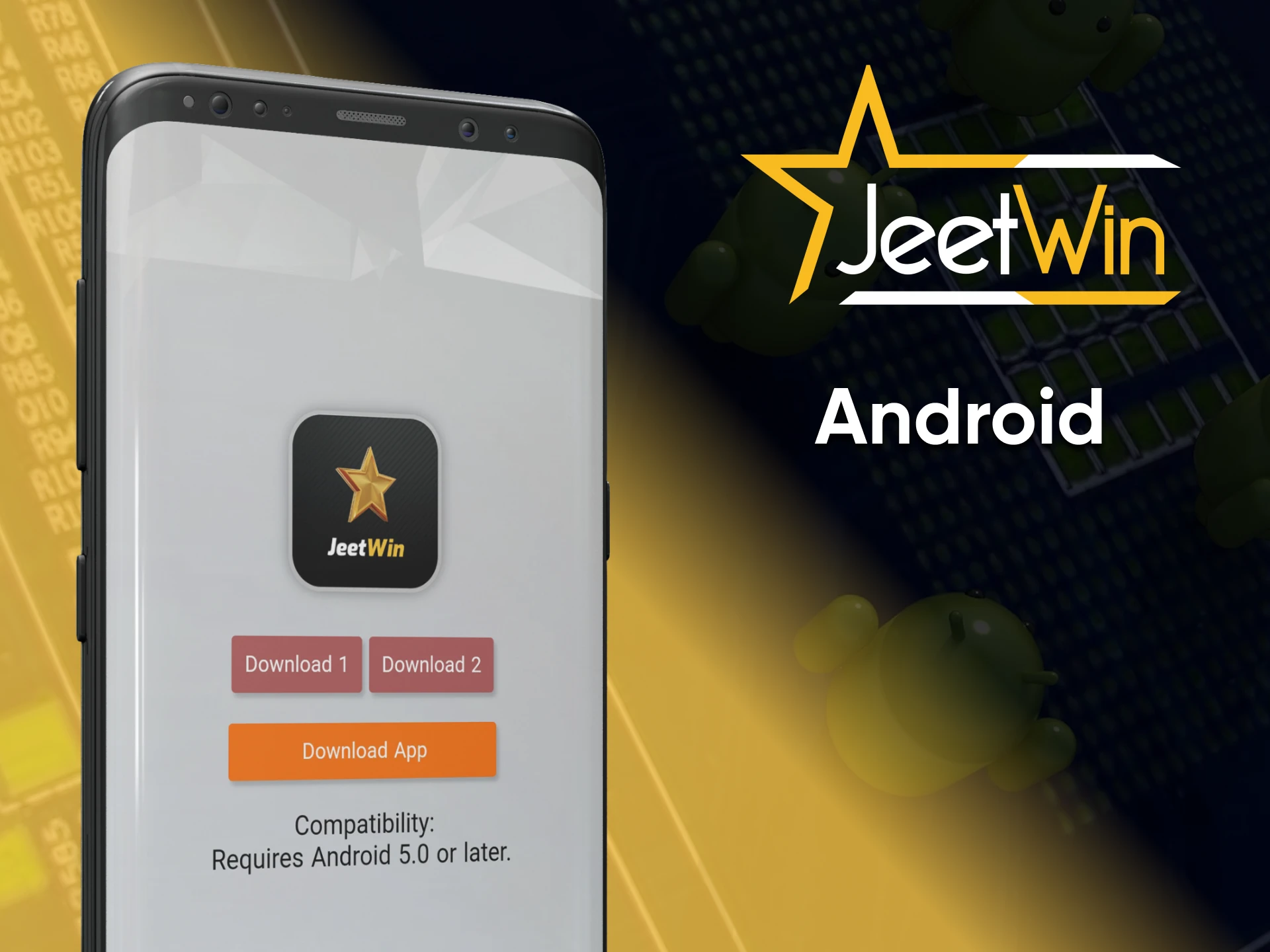 You can play at the Jettwin casino by downloading the application to your Android device.