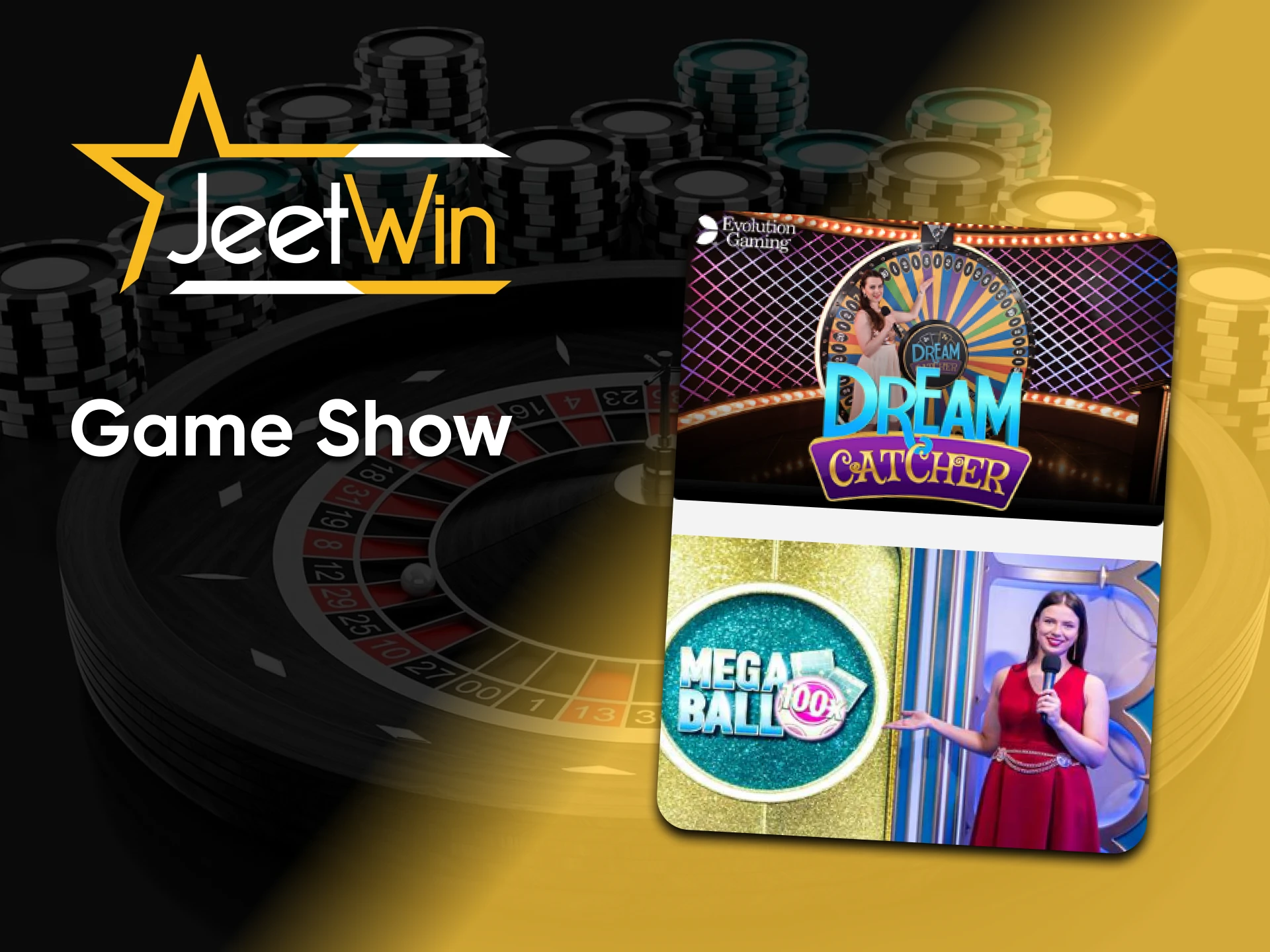 To play Game Show, you need to go to the desired section of the Jeetwin website.