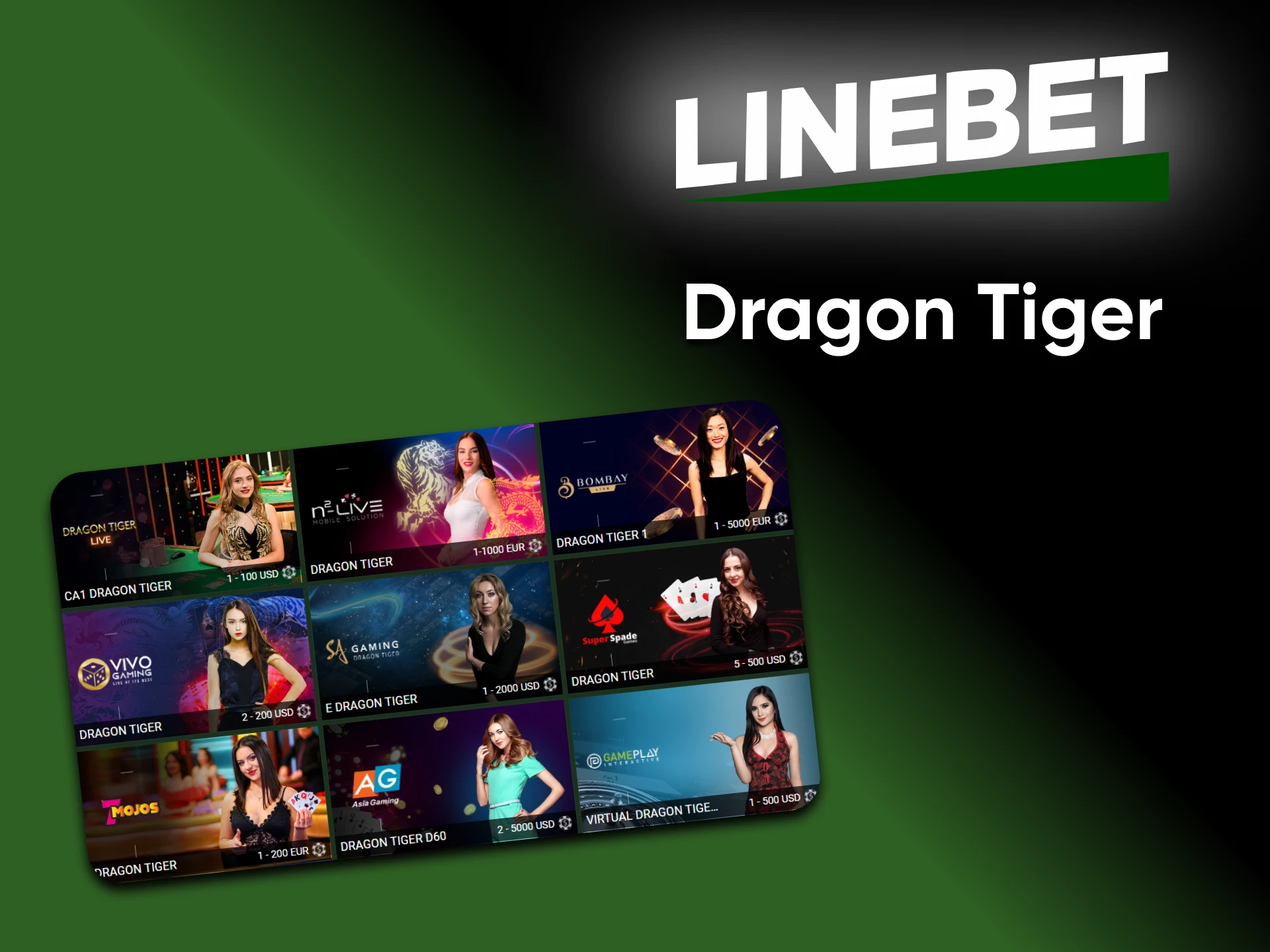 At Linebet casino you can play Dragon Tiger.