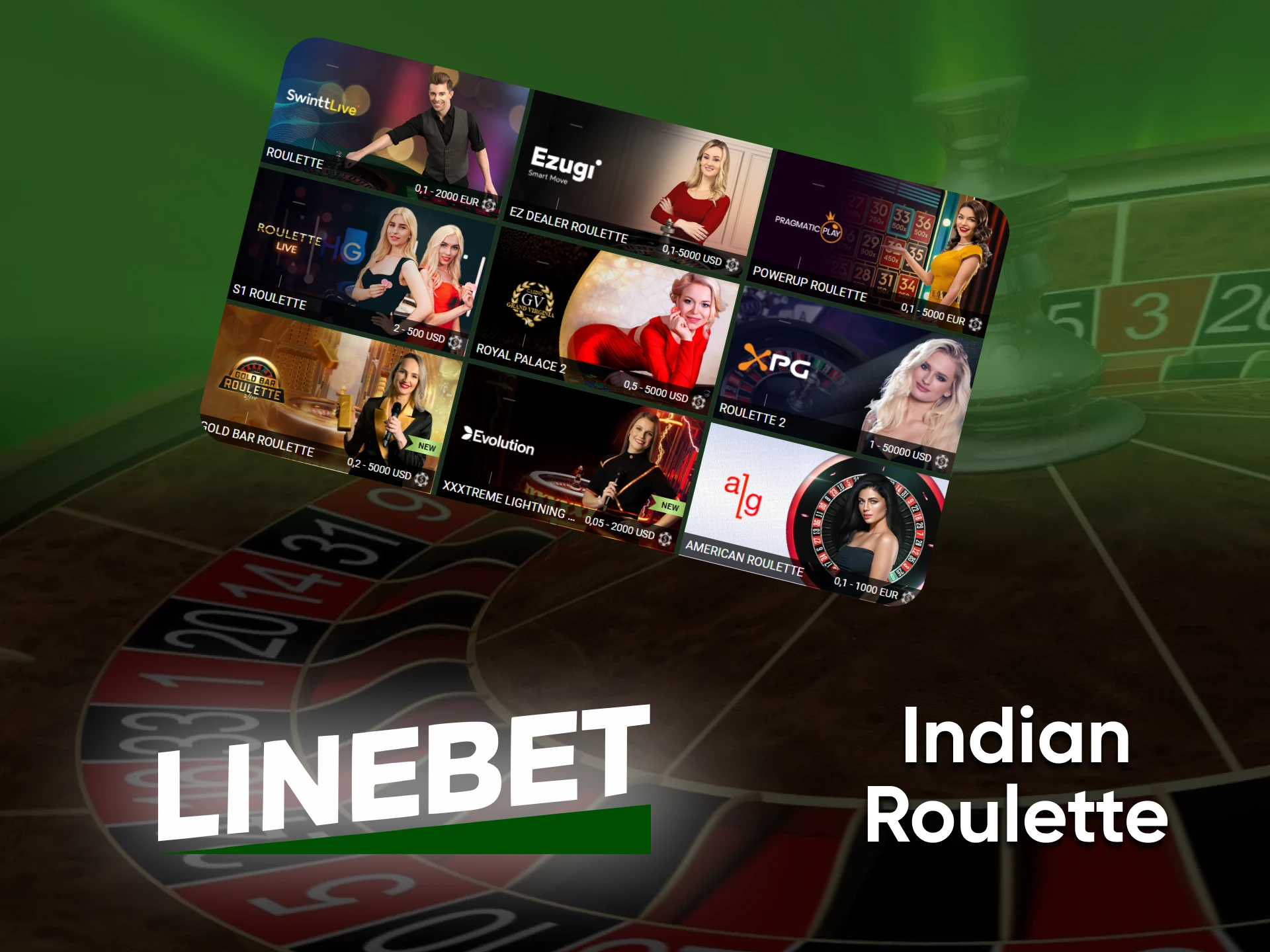 At Linebet casino you can play Indian Roulette.