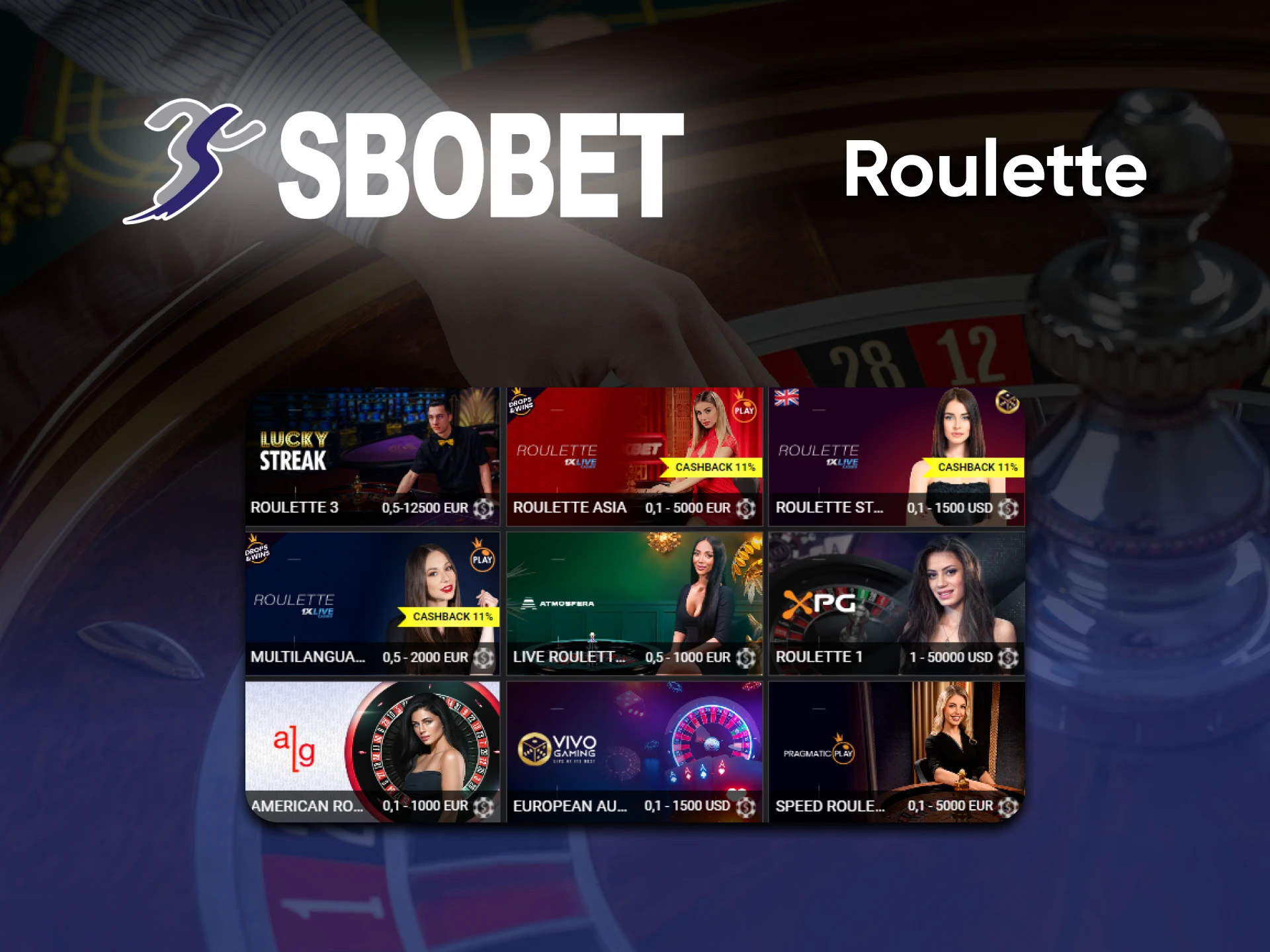 On the Sbobet site, you can play games like Roulette.