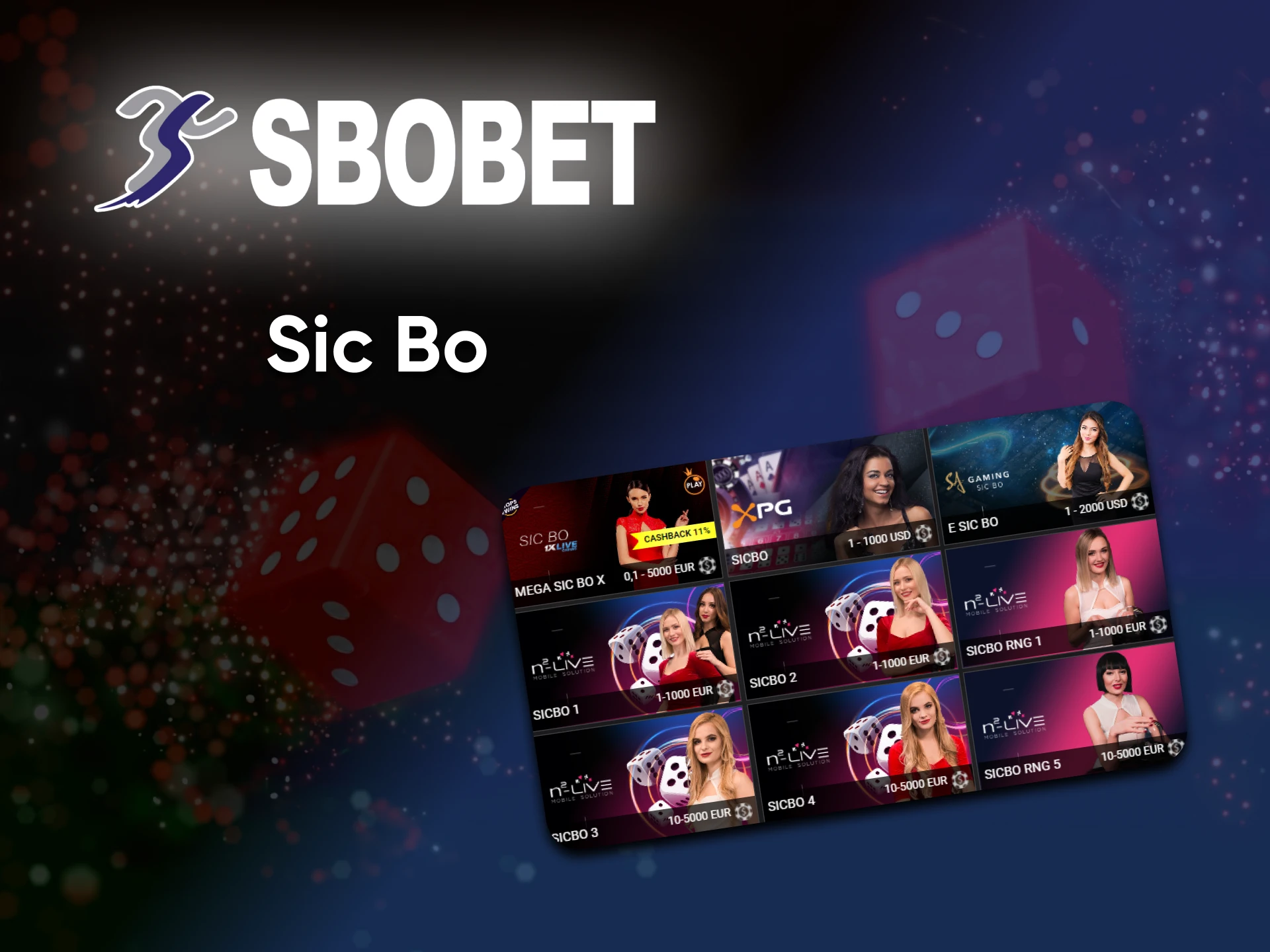 On the Sbobet site, you can play games like Sic Bo.