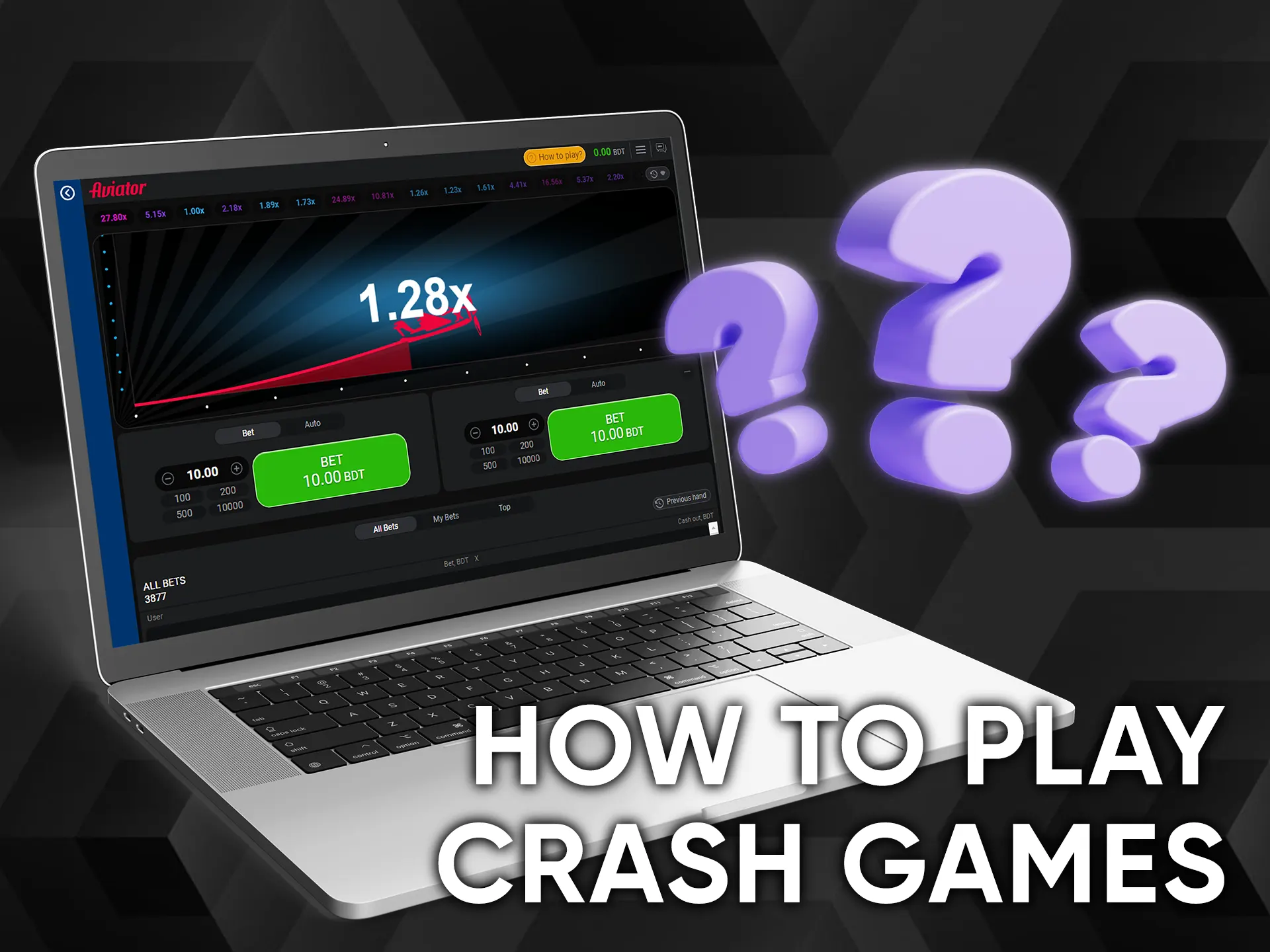 It's easy to play crash games.