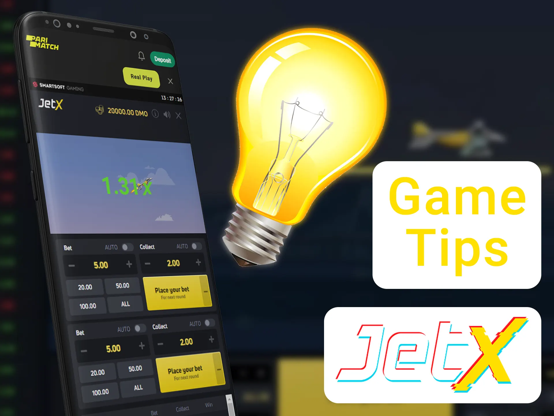 Try following our JetX gaming tips for winning money.