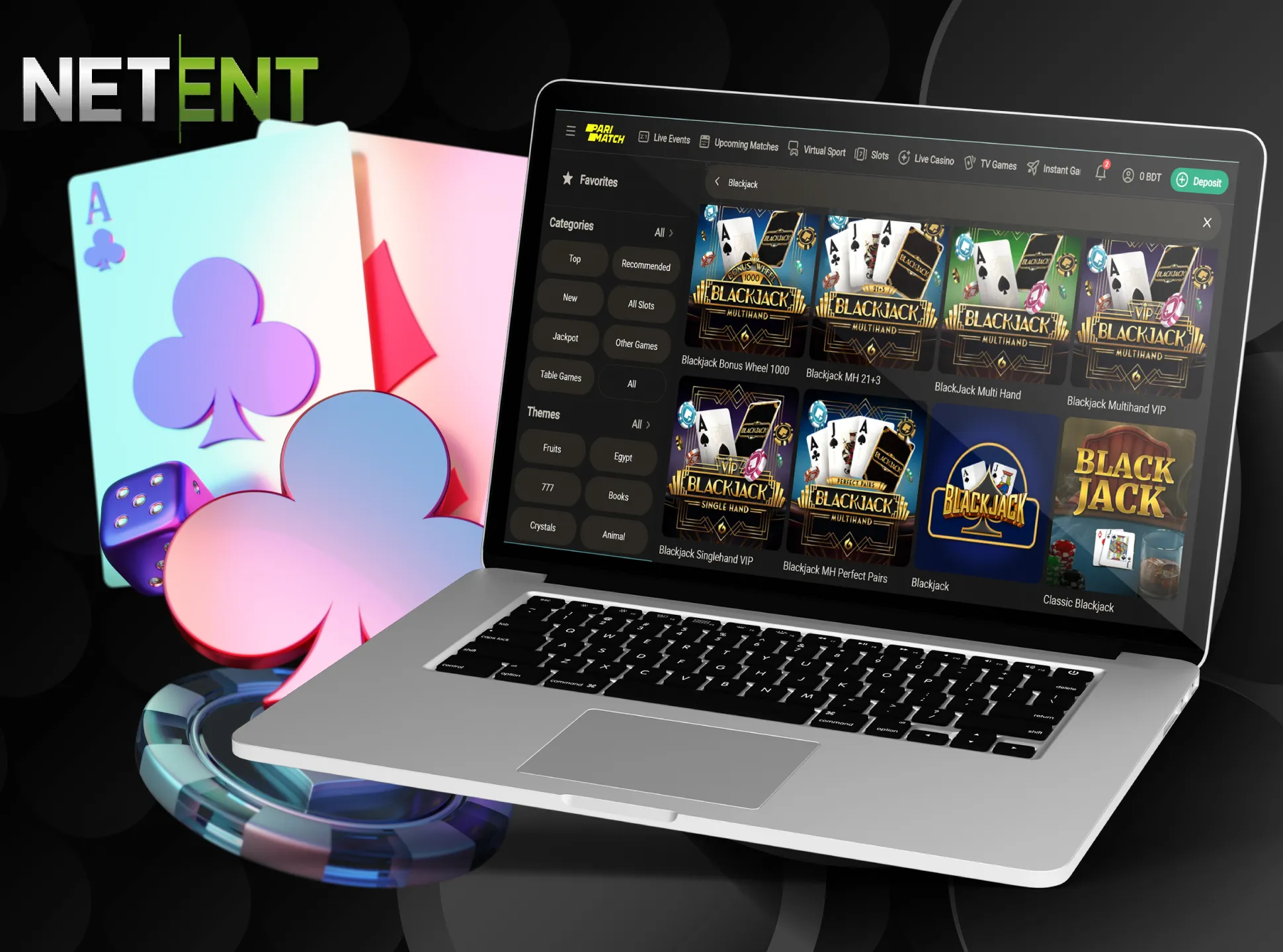 NetEnt provides casinos with the great blackjack games.