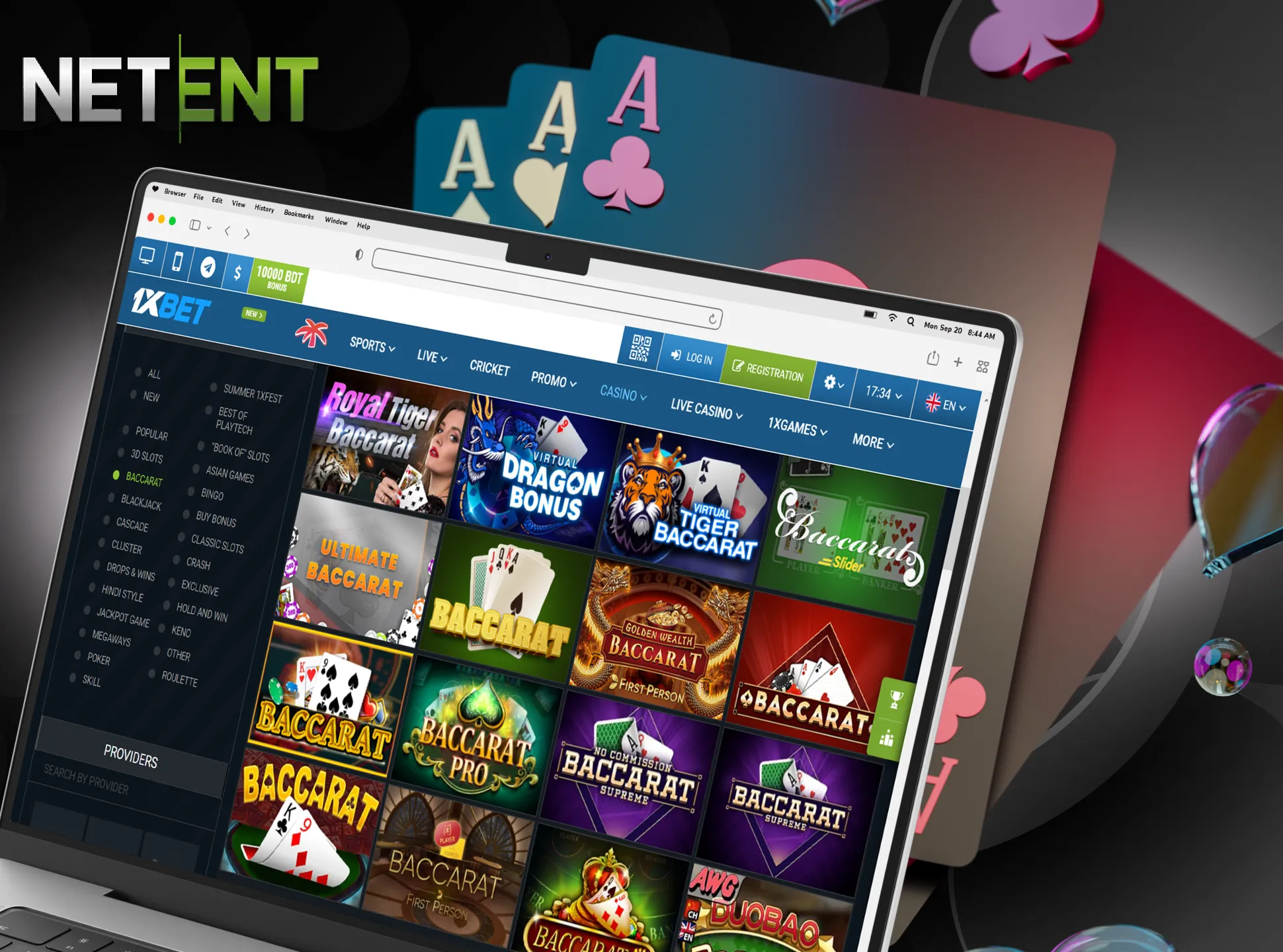 NetEnt also develop casino table games.