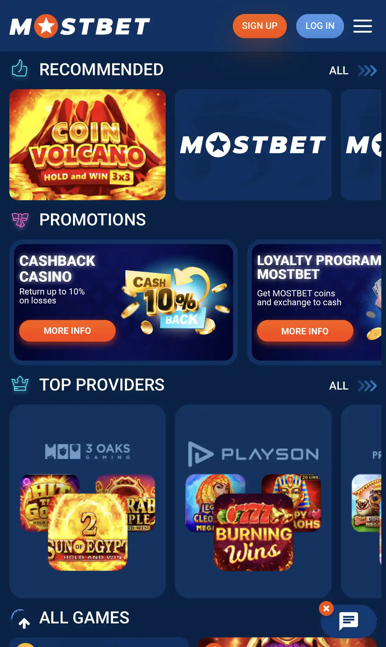 You can check out all the providers of Mostbet casino games.