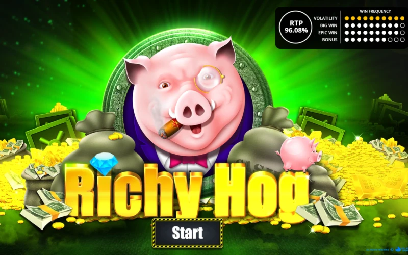 Play Richy Hog slot with 4rabet.