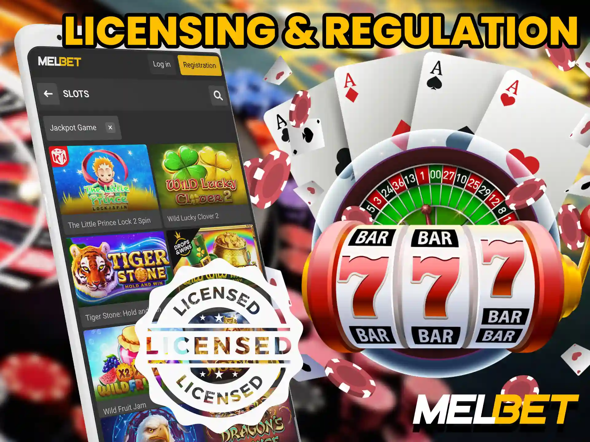 Melbet is fully licensed which confirms the honesty of the casino.