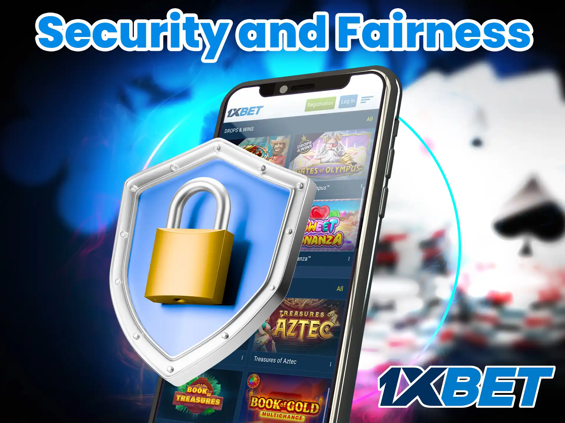1xbet pays great attention to the security of all secret data.
