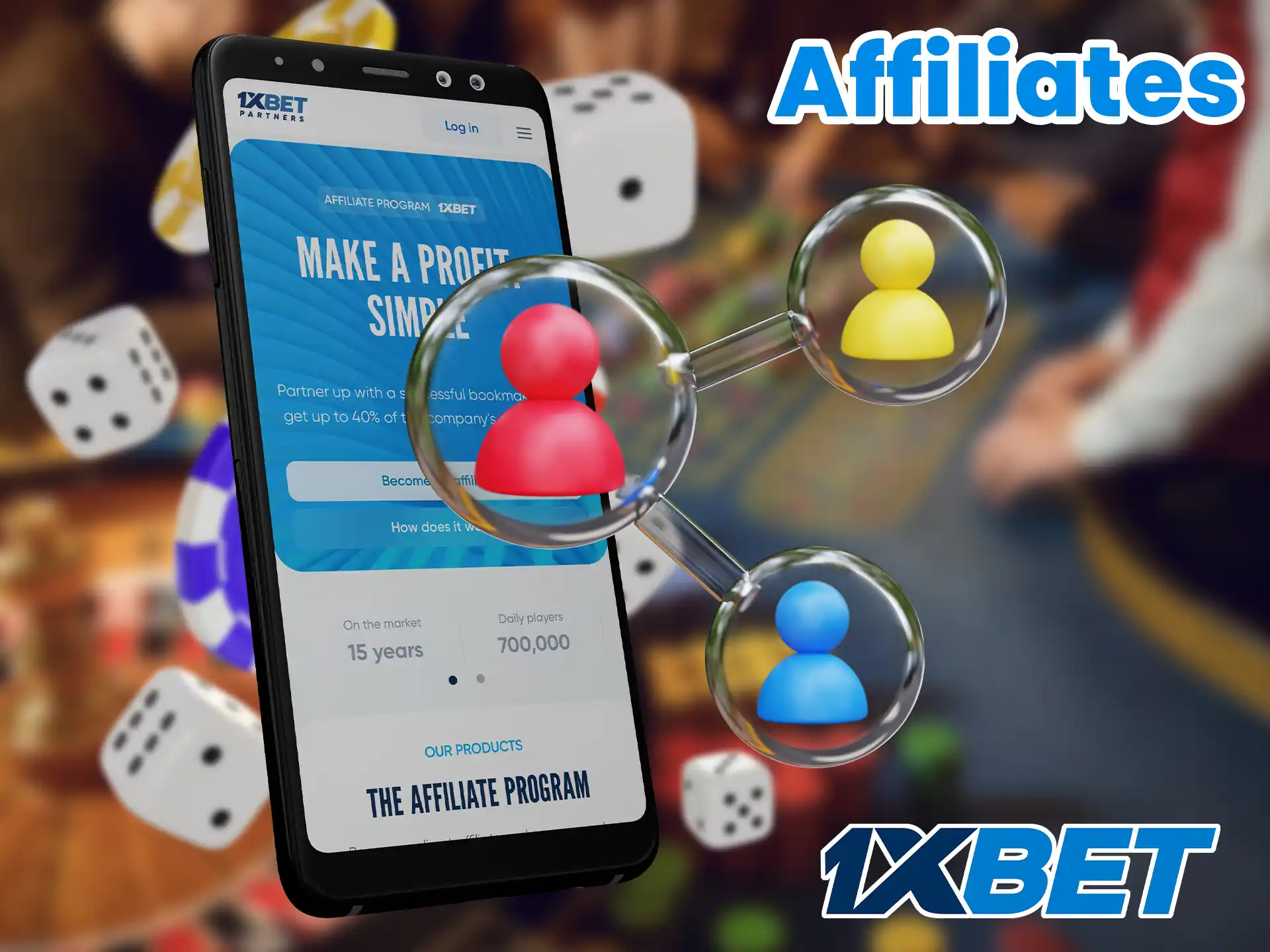 Become a 1xbet affiliate and get commission for referred customers.