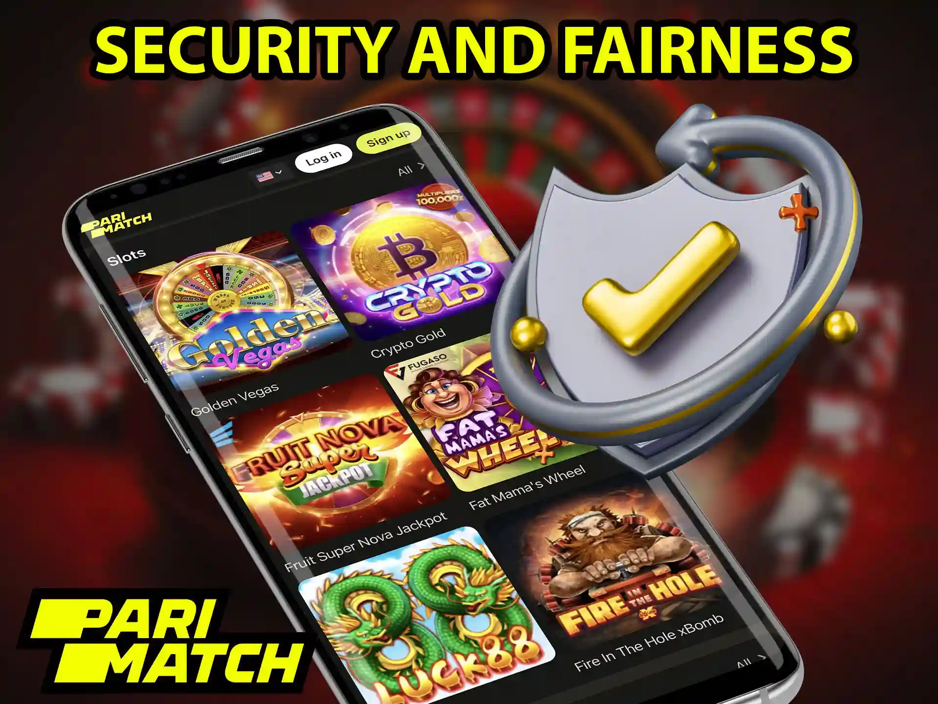 Parimatch uses a unique type of protection of games and data from external threats.