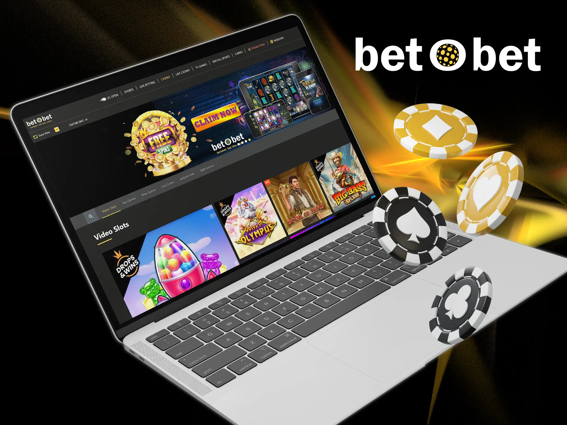 Visit the Betobet website and start playing casino games.
