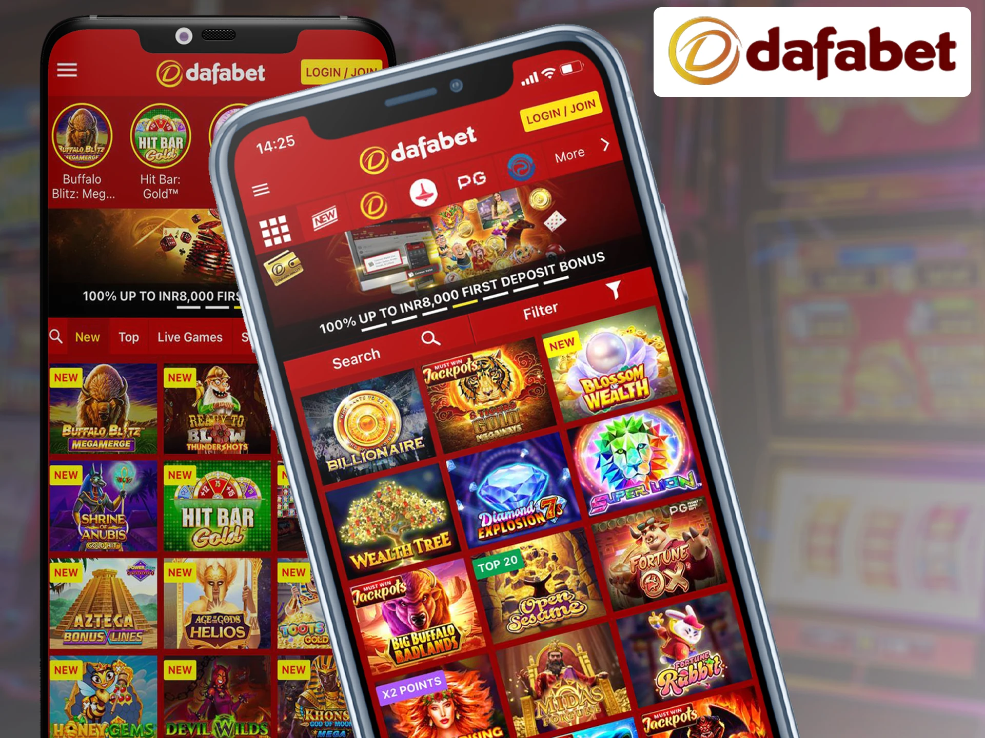 Install the Dafabet app on any of your mobile devices.