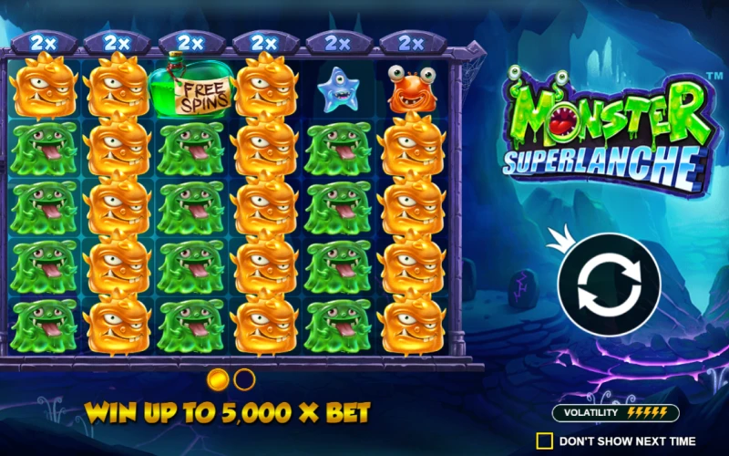 Play Monster Superlanche slot with Mostbet.