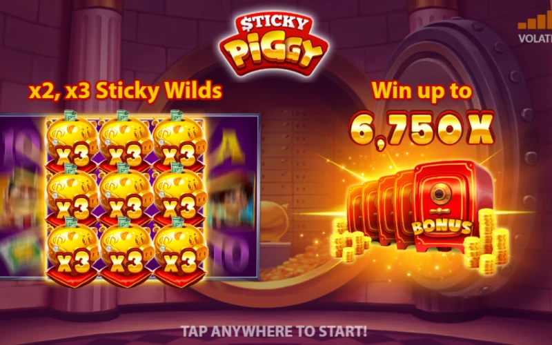 Play an exciting game Sticky Piggy with Mostbet.