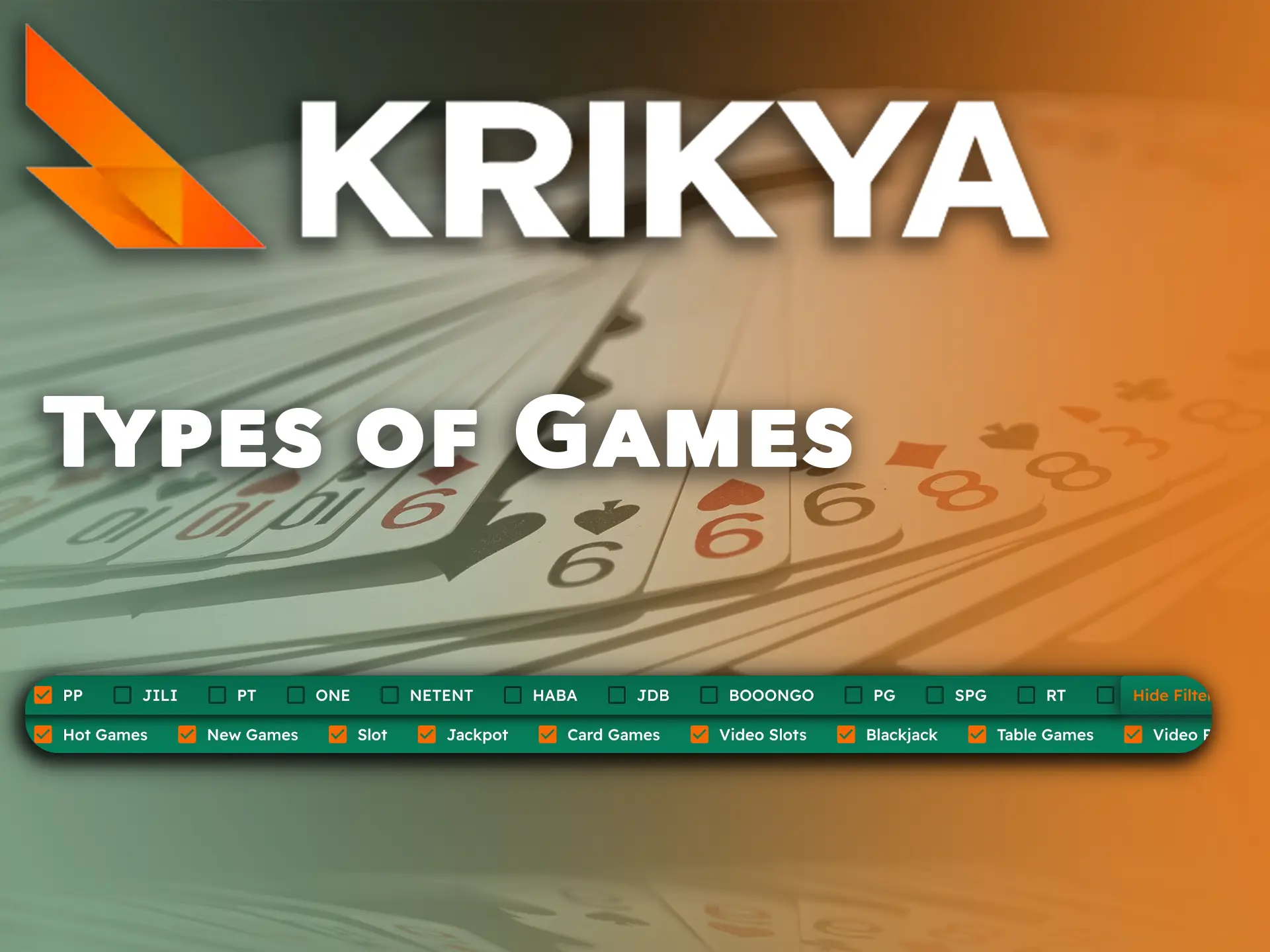 Krikya Casino gives players a variety of games on the site and app.