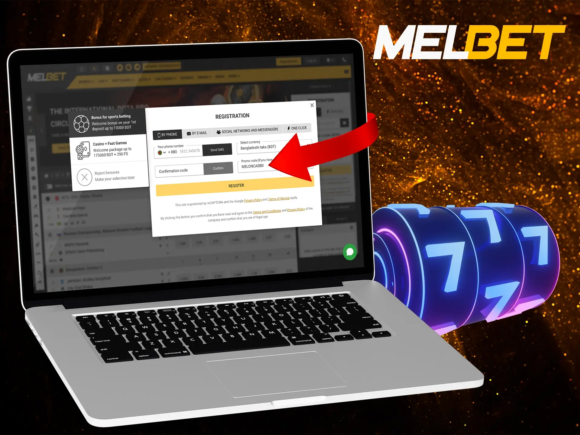 A promo code is something no casino can be without today, enter and play for fun with Melbet.