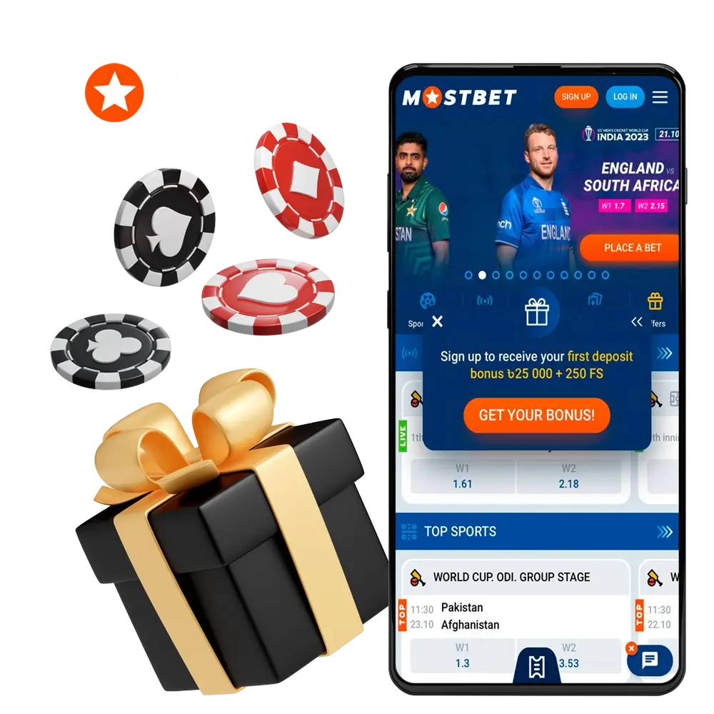 Explore the promotions and bonus programme from Mostbet casino.