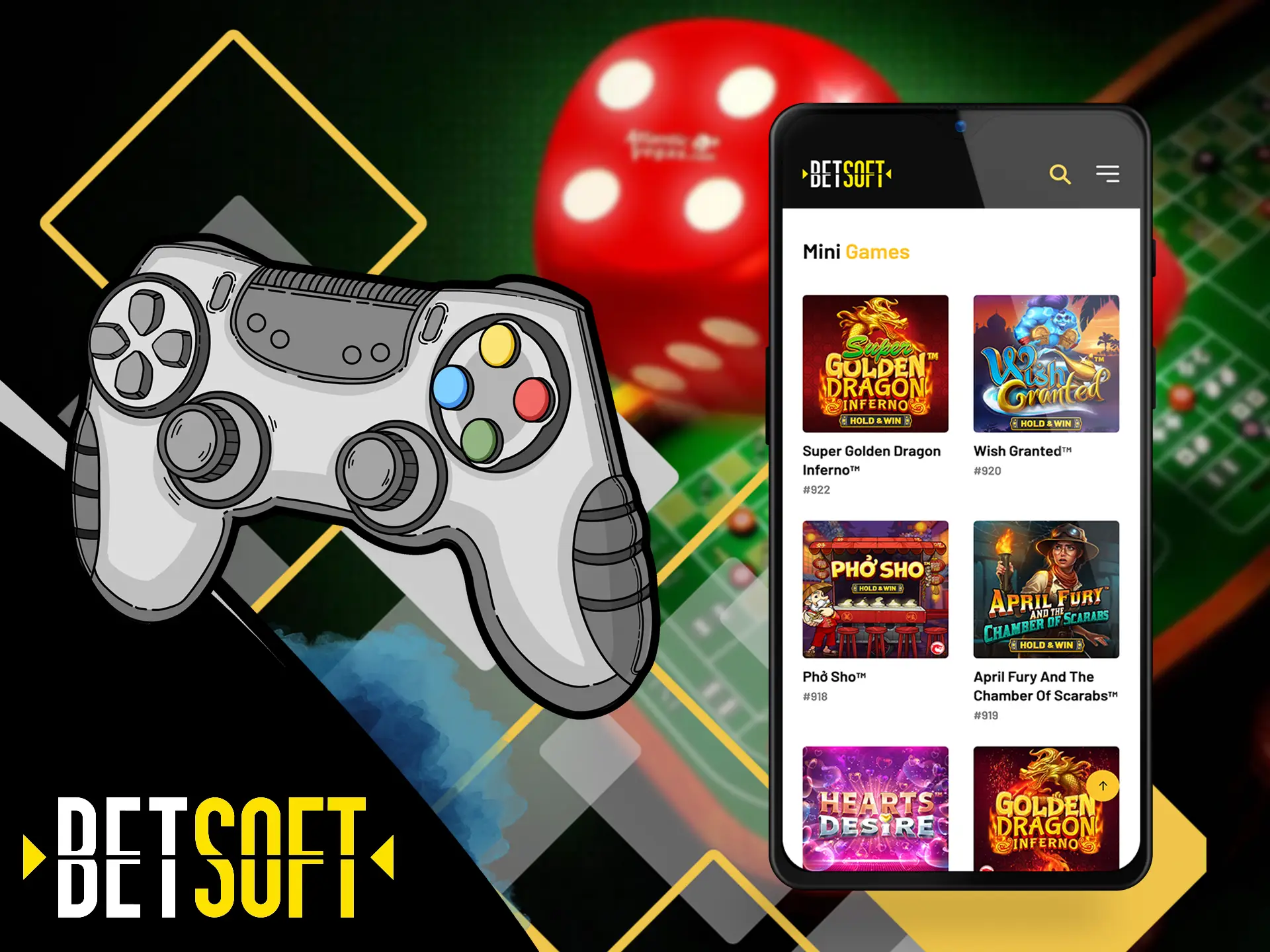 If you are tired of the classics, Betsoft has a modern kind of games allowing for a new gaming experience.