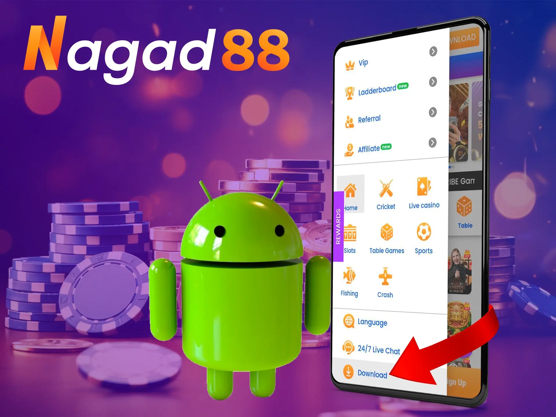 The Nagad88 app for Android works great and gives out high performance.
