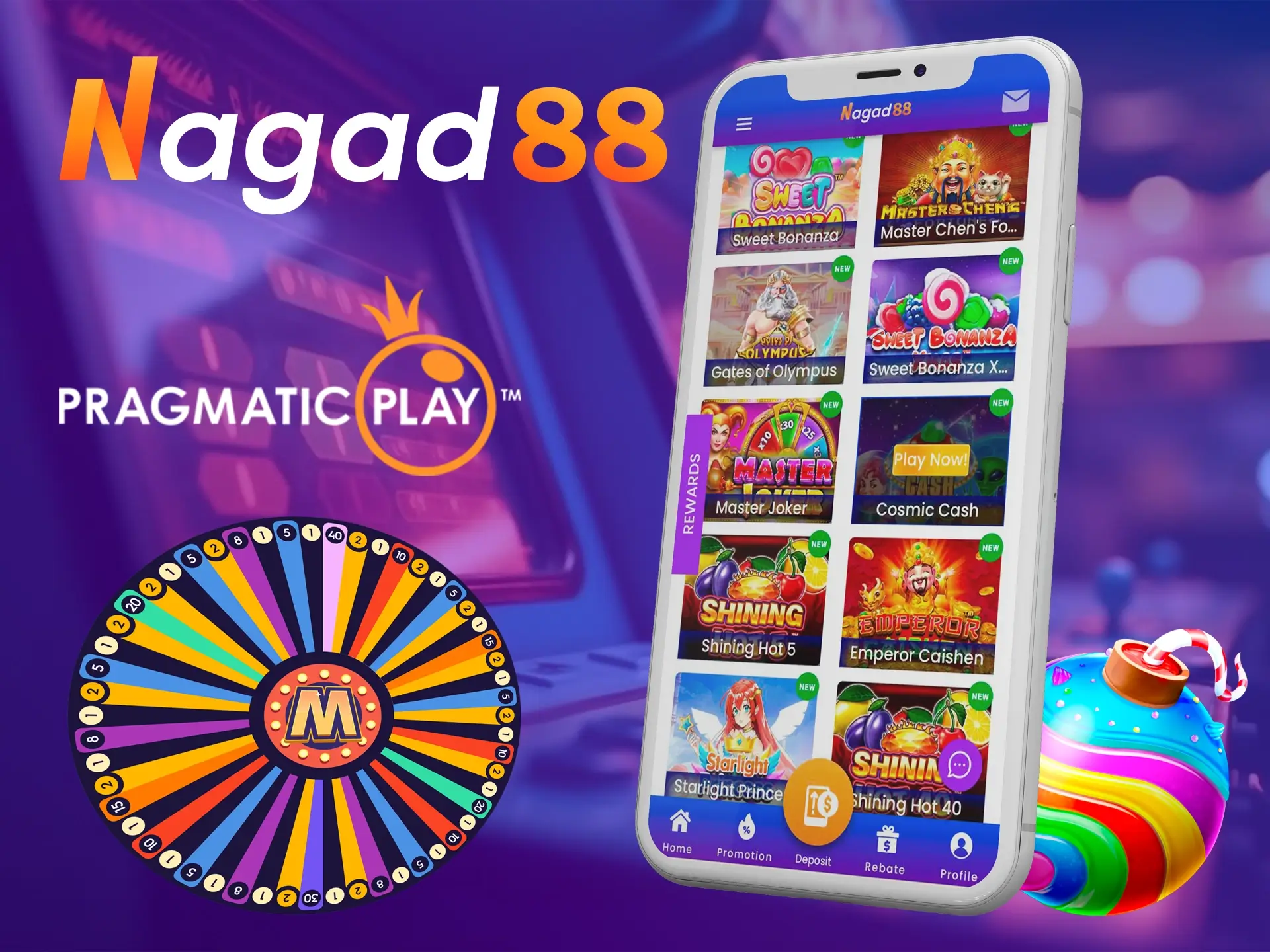 Try Pragmatic play the most famous provider of slot games at Nagad88 Casino.