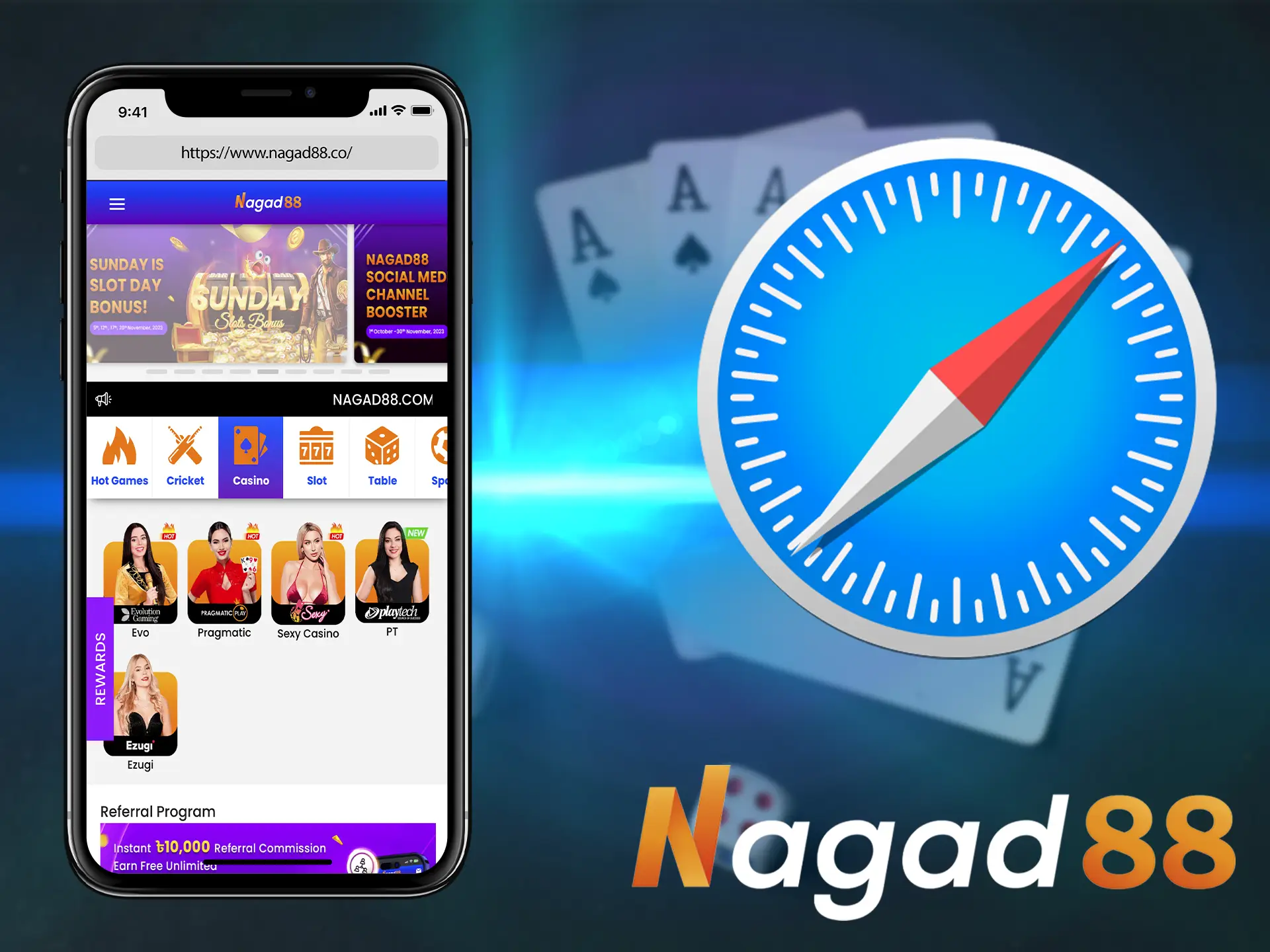 If your smartphone is not compatible with the application - this option from Nagad88 will help you enjoy the game.