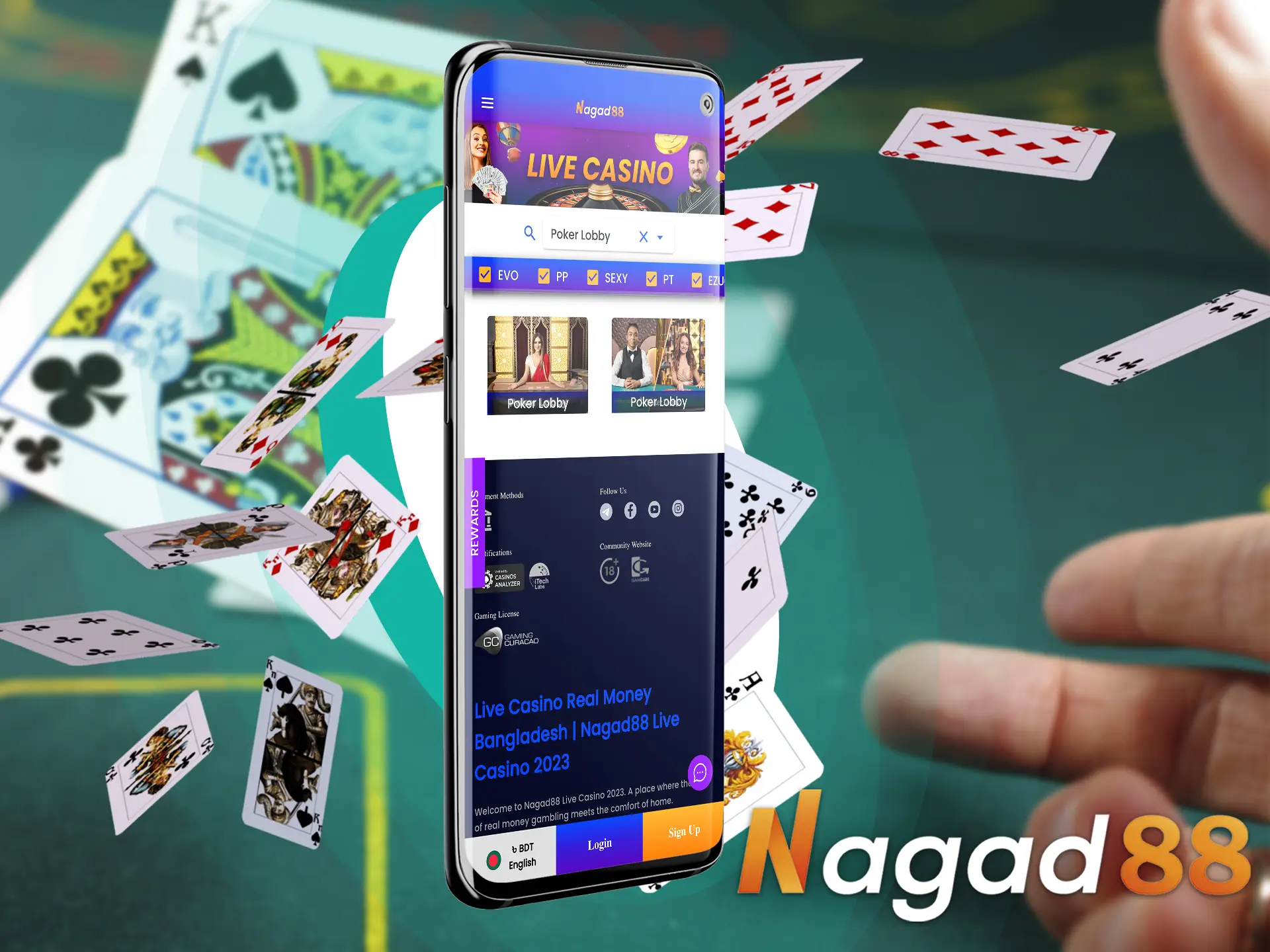Players from Bangladesh can play the world's most popular online poker game.