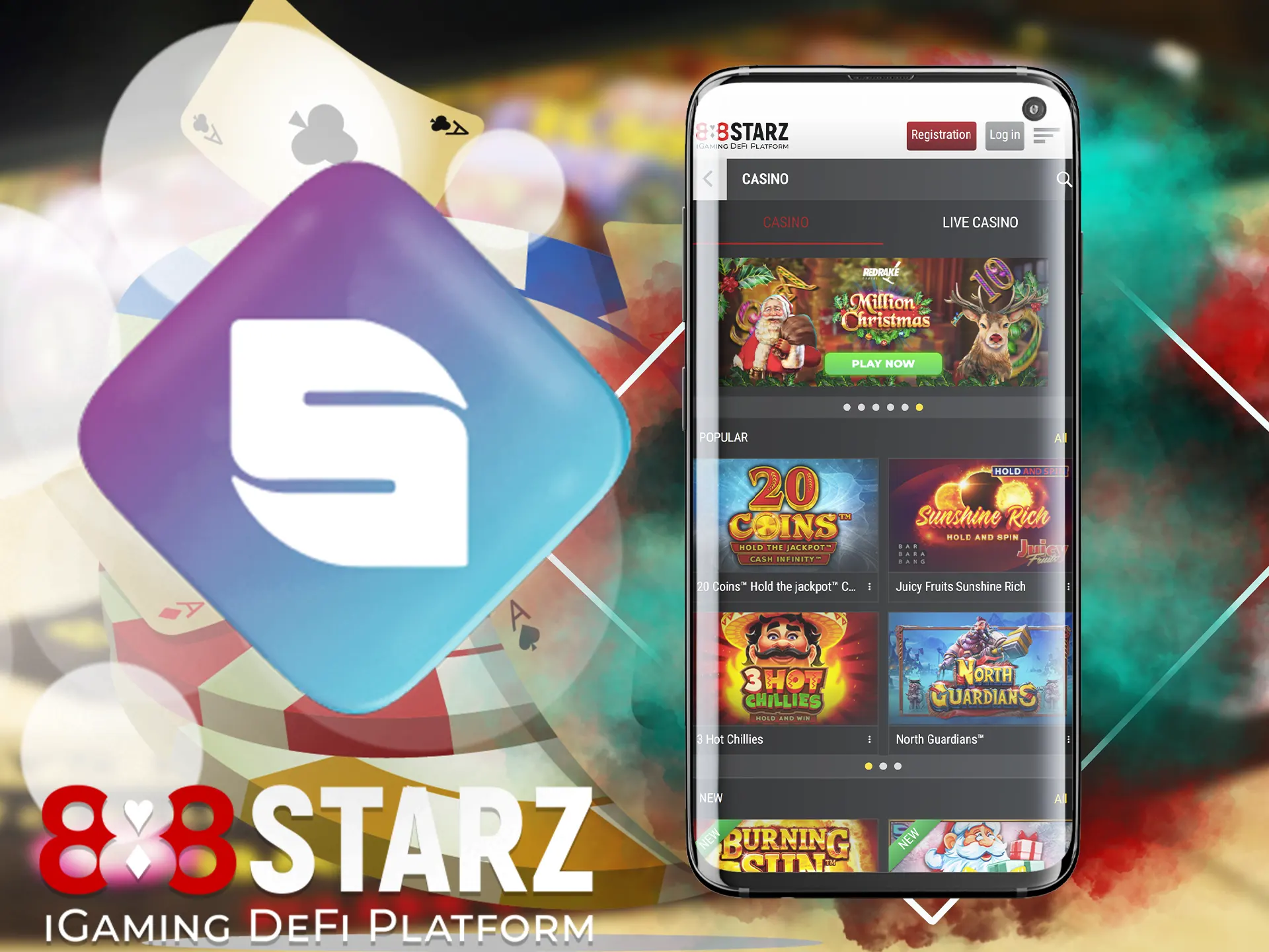 Over 100 games from the world famous provider at 888starz await you.