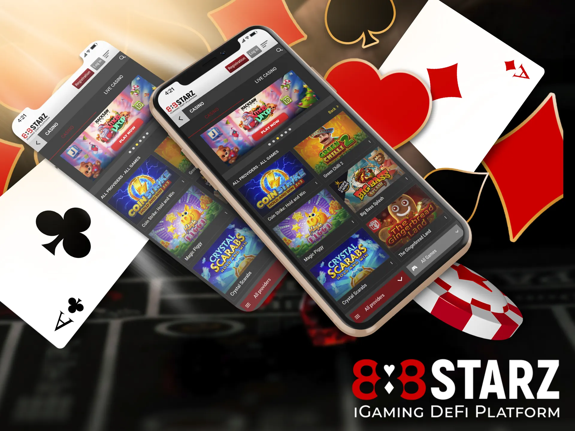 Get access to the gambling section after installing the 1888starz app on your smartphone.