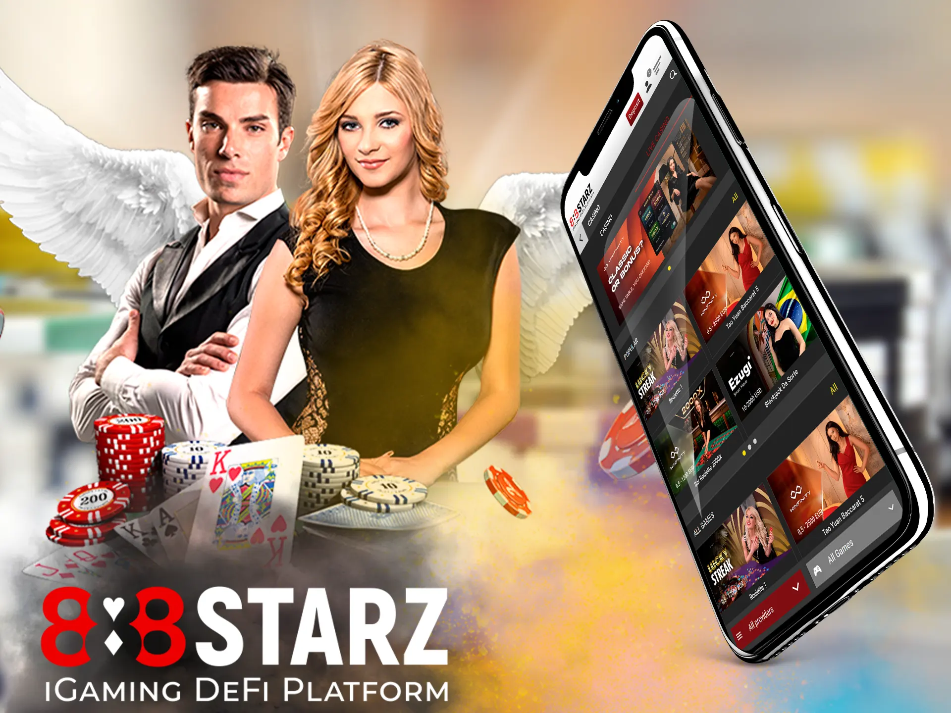 Try your hand at this exciting form of gaming at 888starz Casino, here you will be playing with a real person in real time.