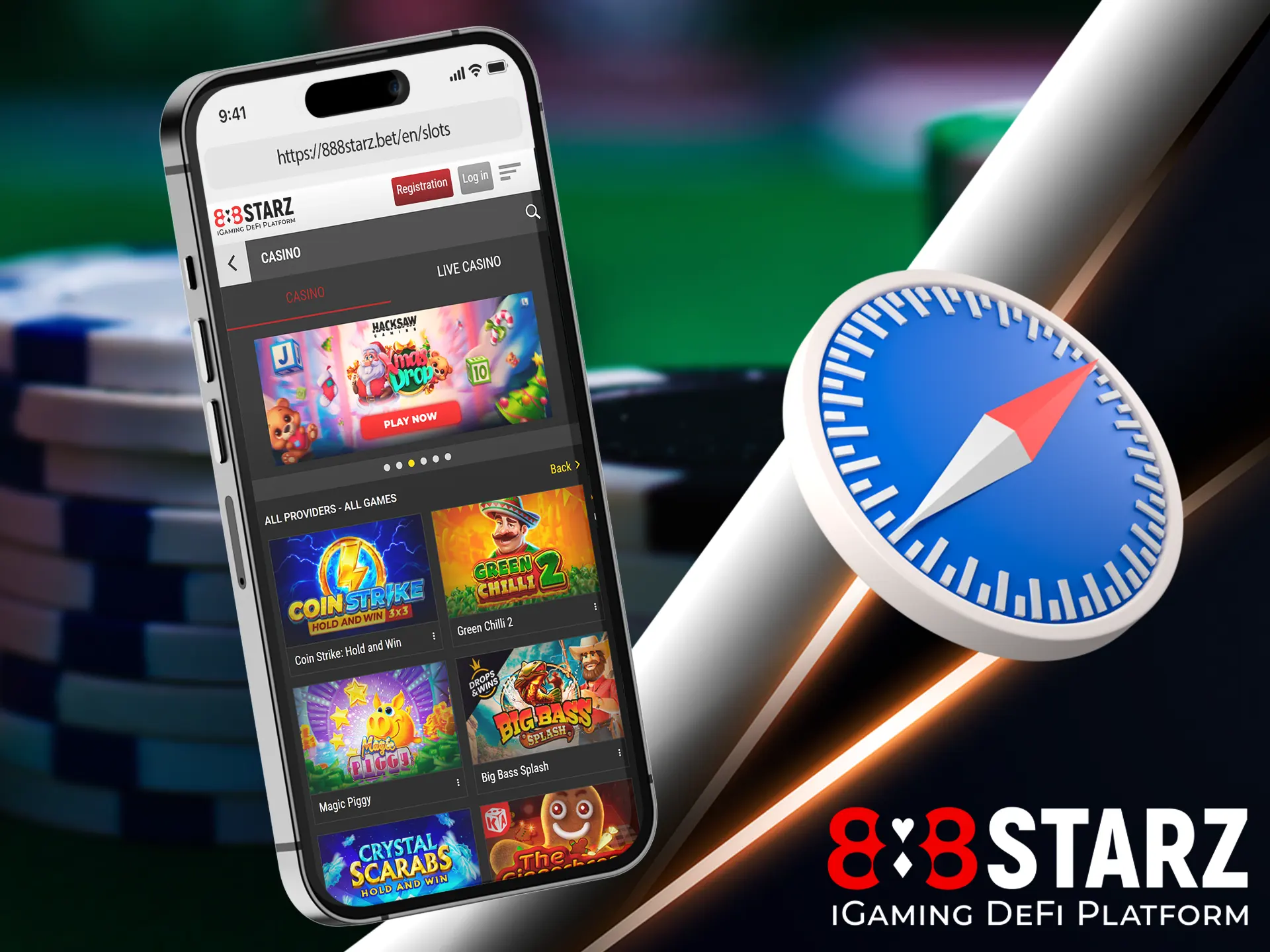 If your smartphone is not compatible with the application - this option from 888starz will help you enjoy the game.