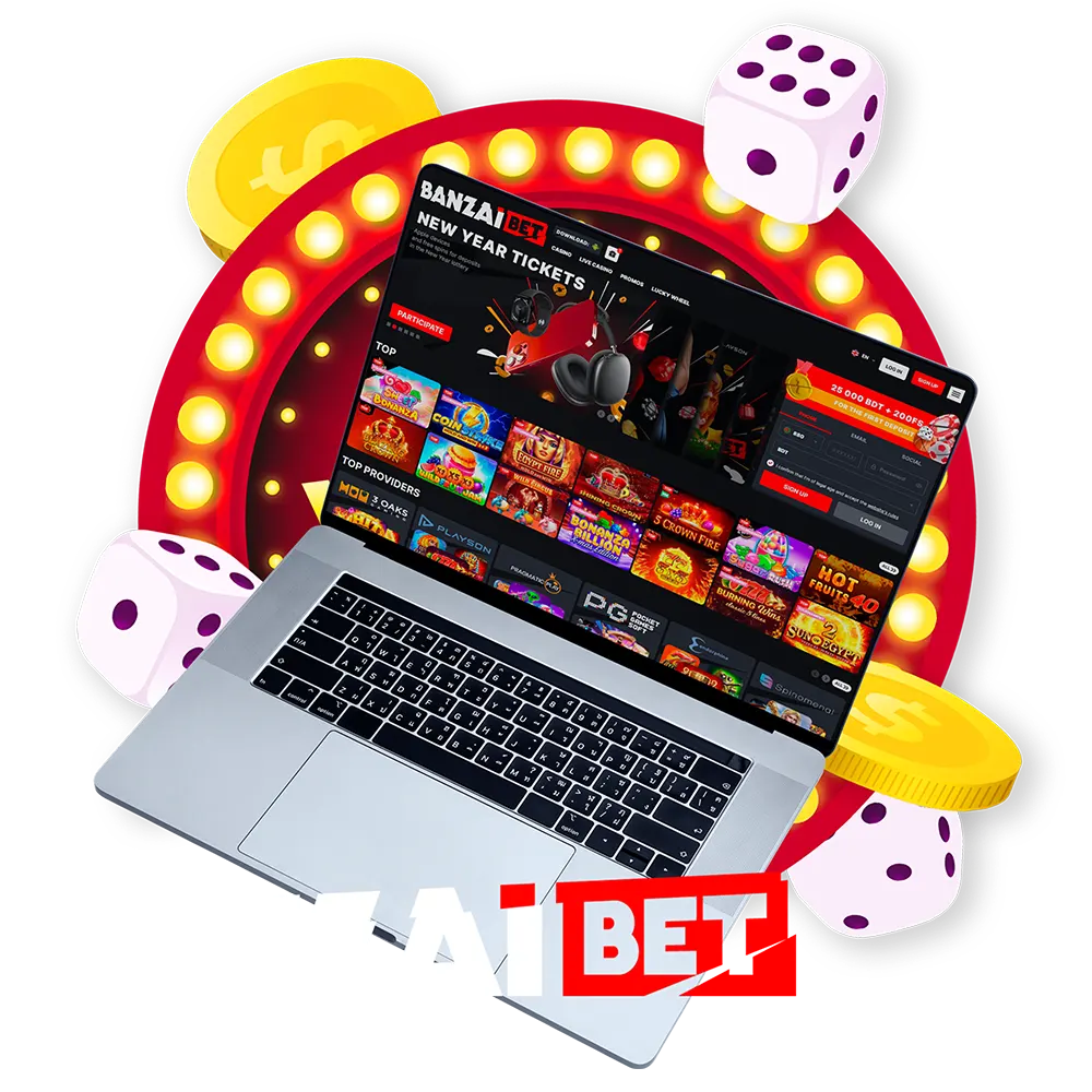 Play casino games online at Banzai Bet.