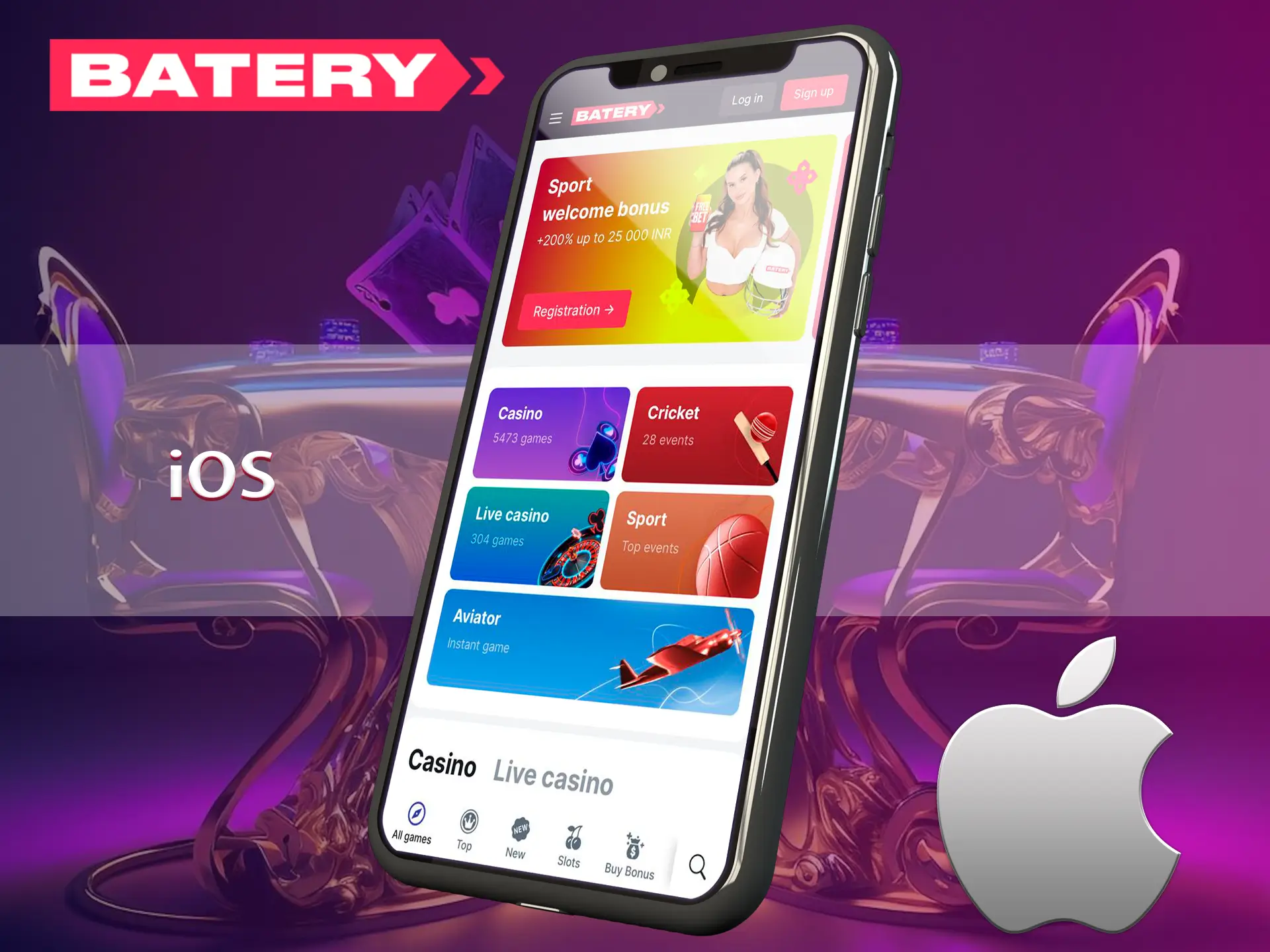 The Batery app is smooth and responsive on ios devices.