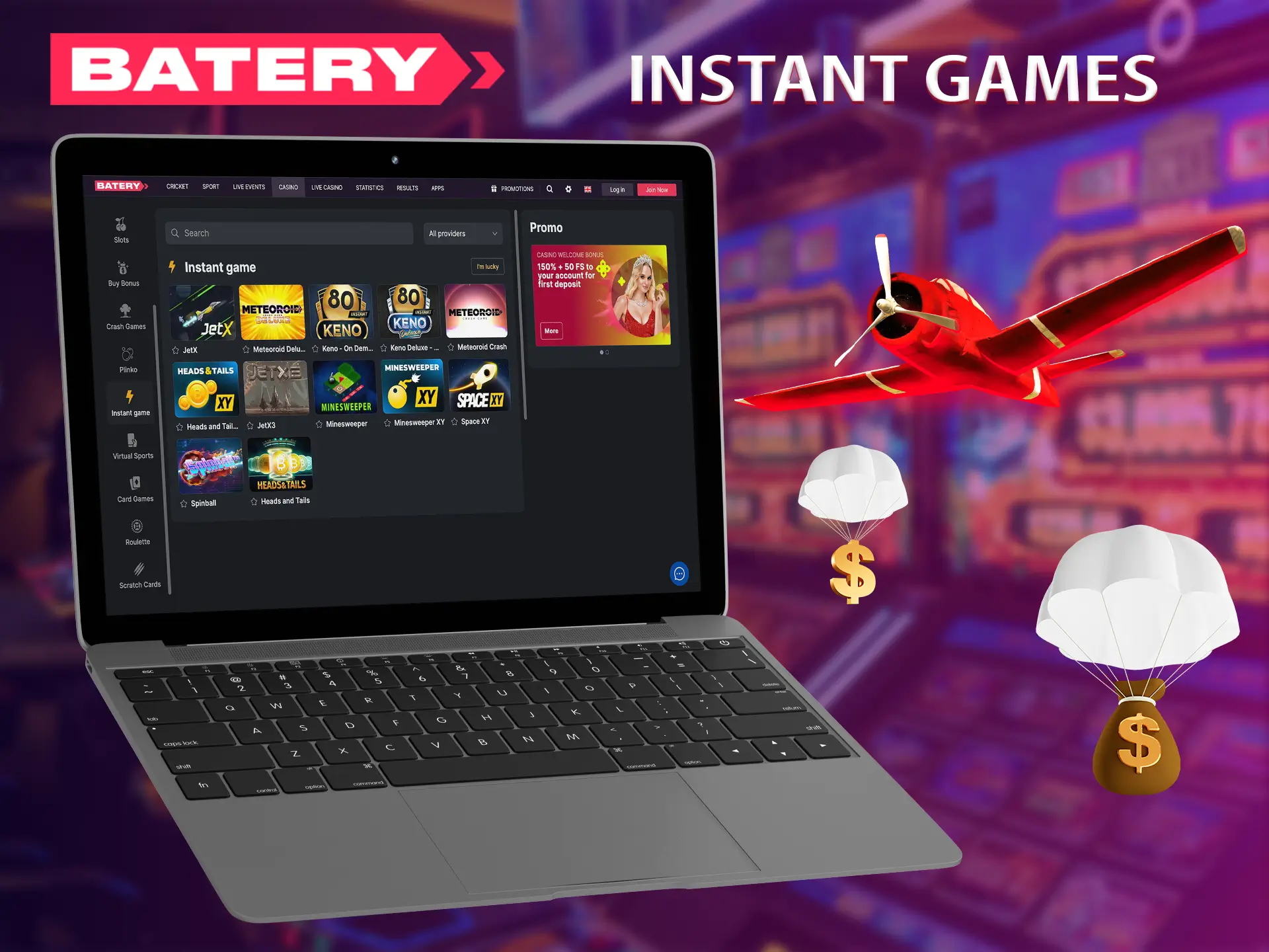 Instant games offer the player quick winnings and real emotions of excitement.