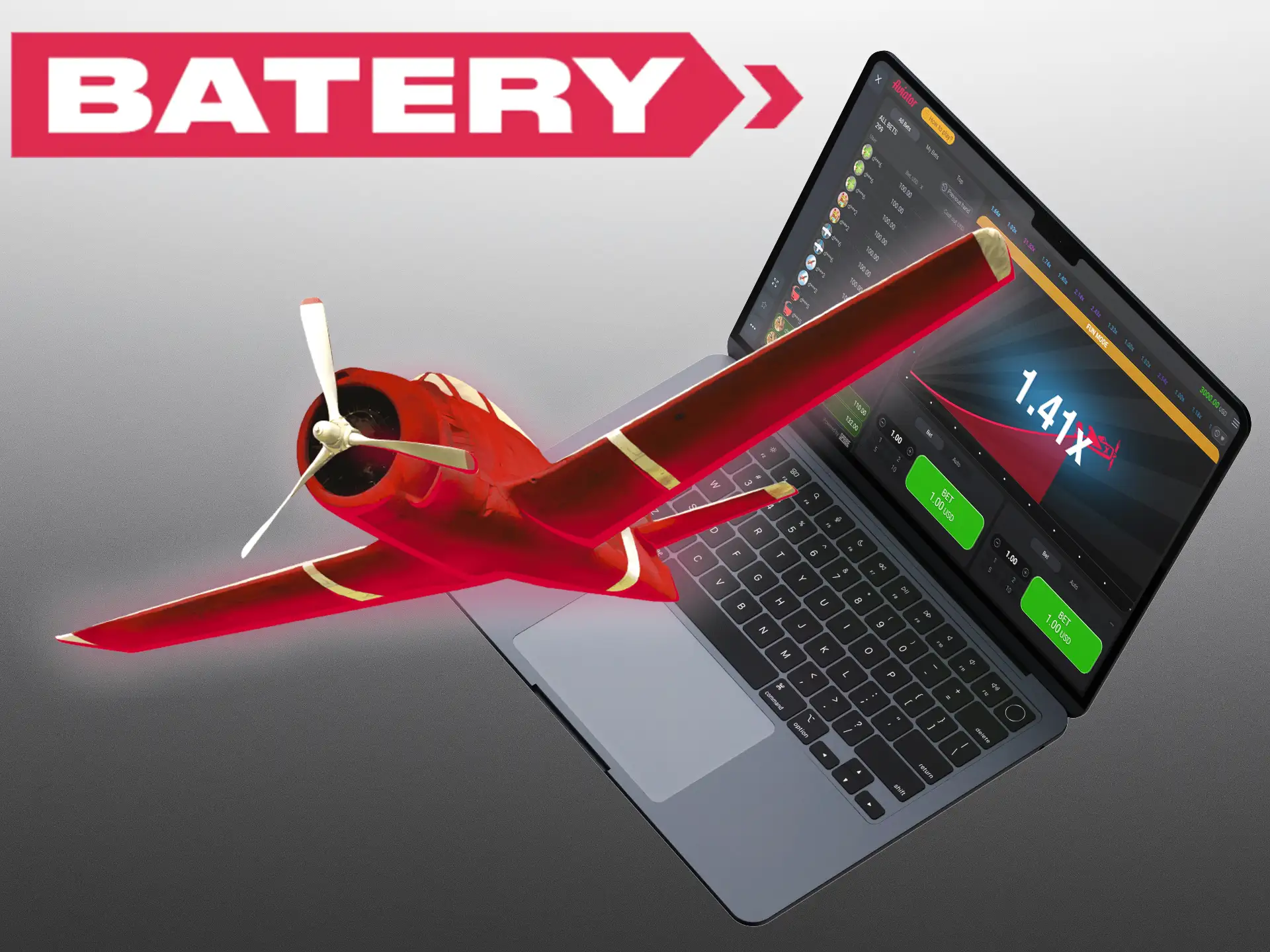 You can earn real money just by flying a virtual airplane in the Batery app.